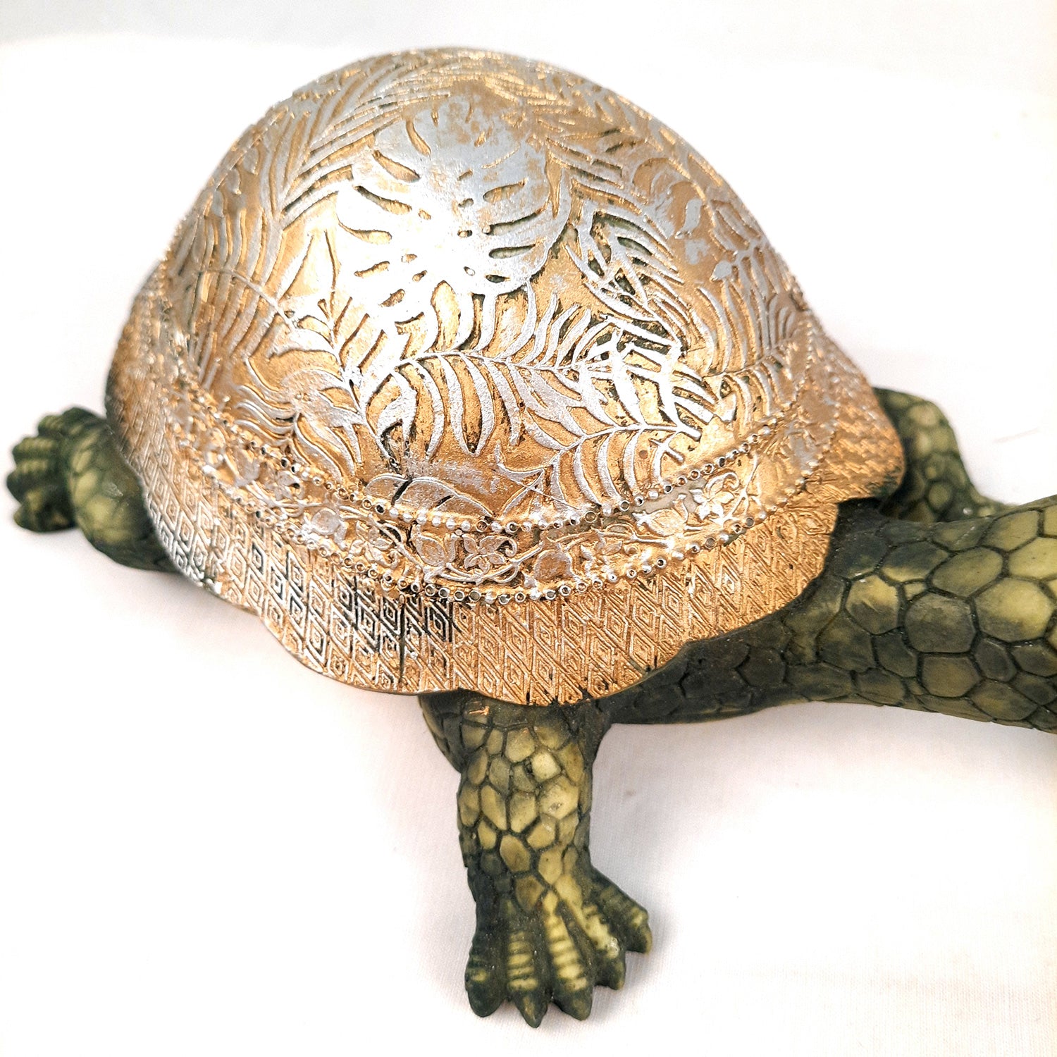 Fengshui Turtle Pair Showpiece Set for Good Luck | Tortoise Figurines for Positive Energy - For Home Decor, Living Room, Office & Gift - Pack of 2 - Apkamart