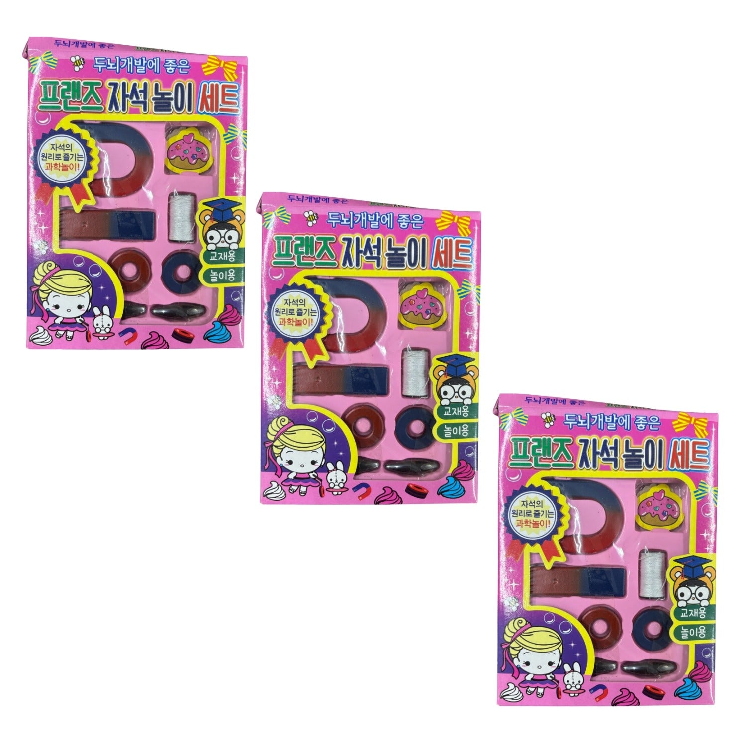 Kids Magnetic Shapes Set | Educational Fridge Magnets for Learning Colors, Shapes & Early Skills | Fun Play Magnets for Toddlers & Preschool Kids - Apkamart #Style_Pack Of 3