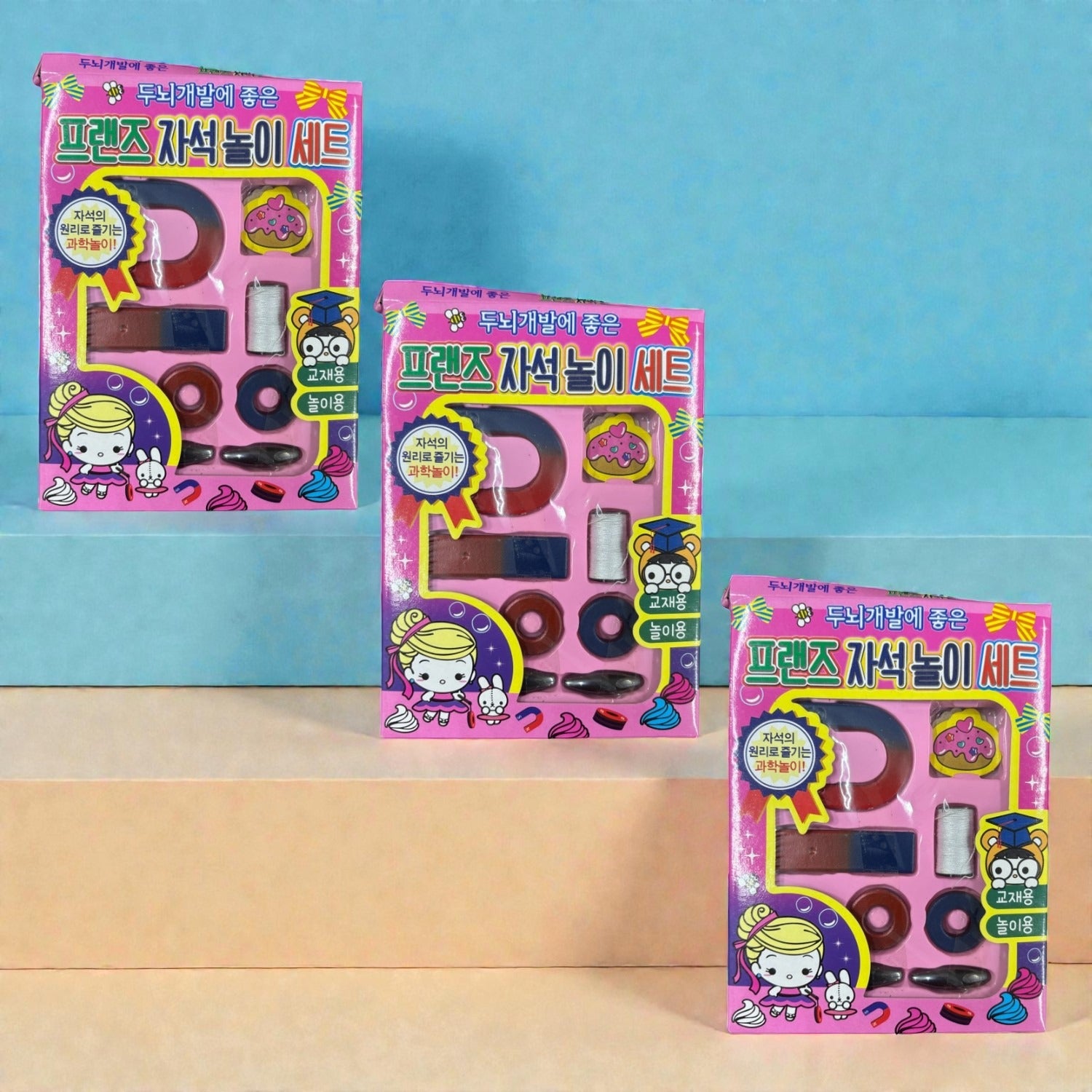 Kids Magnetic Shapes Set | Educational Fridge Magnets for Learning Colors, Shapes & Early Skills | Fun Play Magnets for Toddlers & Preschool Kids - Apkamart #Style_Pack Of 3