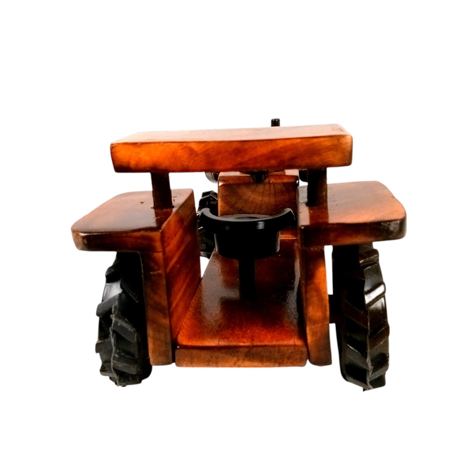 Wooden Tractor Showpiece | Movable Tractor Toy - for Kids, Home Decor, Living Room, Shelf & Gifts - 8 Inch - Apkamart