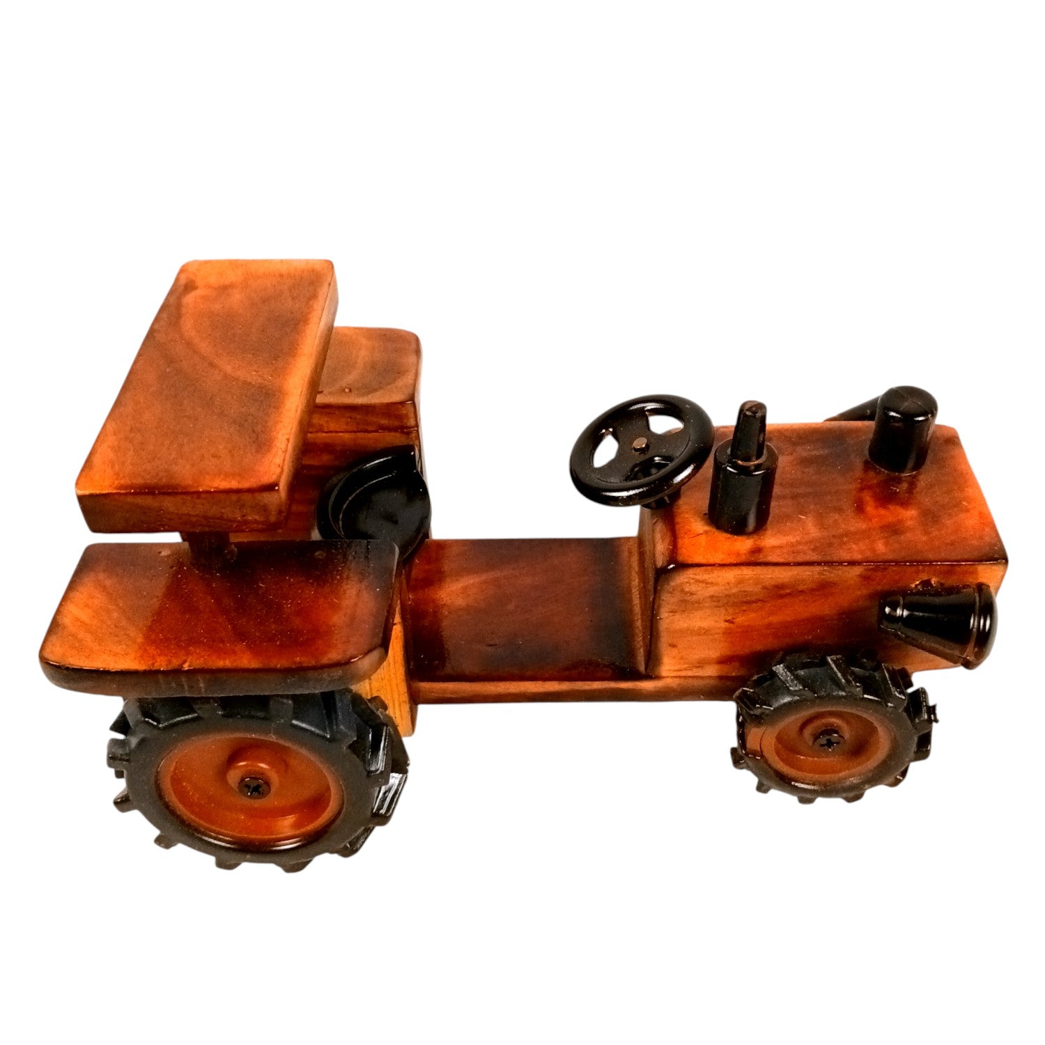 Wooden Tractor Showpiece | Movable Tractor Toy - for Kids, Home Decor, Living Room, Shelf & Gifts - 8 Inch - Apkamart