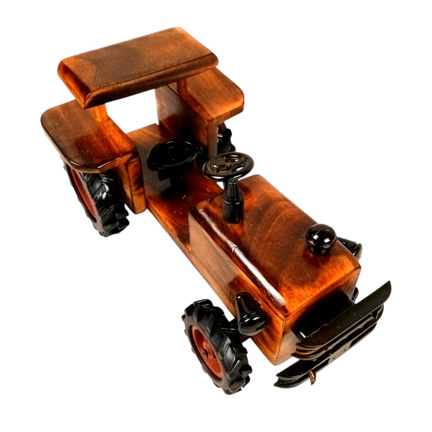Wooden Tractor Showpiece | Movable Tractor Toy - for Kids, Home Decor, Living Room, Shelf & Gifts - 10 Inch - Apkamart