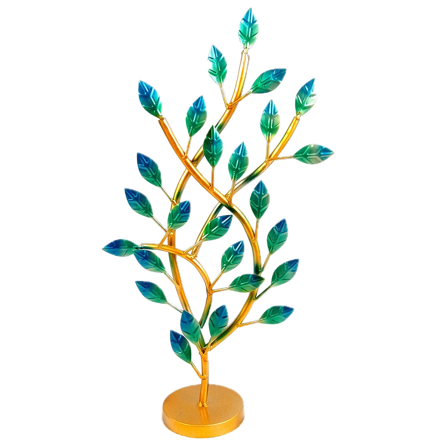 Leaf Tree Decorative showpiece - for Home, Corner Table, Shelf, Living Room, Puja Room, Office Desk Decor & Gifts - Apkamart #Style_Design 1