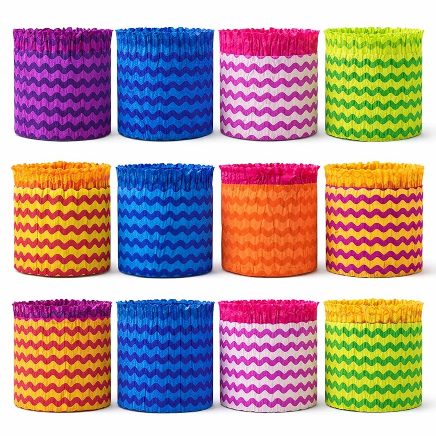 Party Decoration Frills for Birthday Celebration | Colorful Party Decor Small Size Frills for Home & Hall | Birthday Party Supplies - (Pack Of 1) (Each Pack Has 10 Pieces) - Apkamart