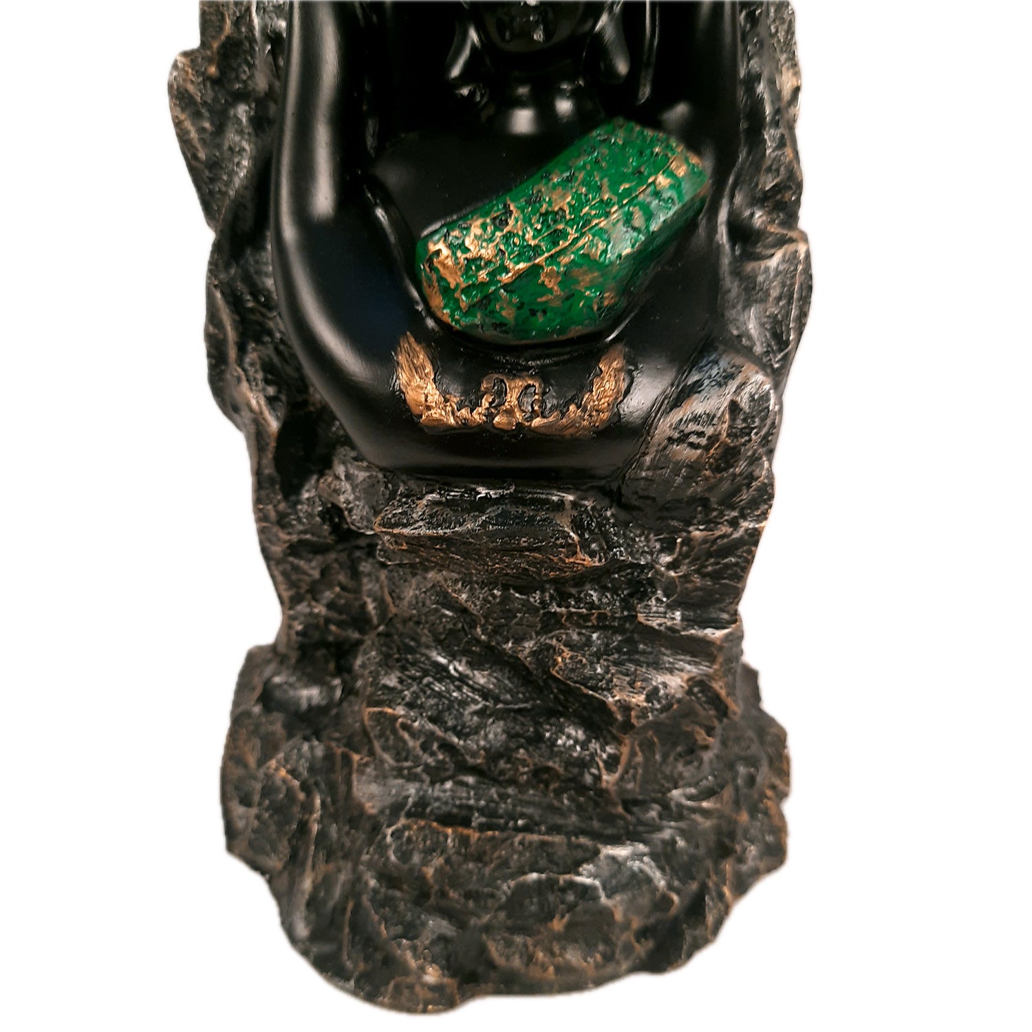 Buddha Statue Cum Vase | Lord Gautam Buddha in Meditation Idol Showpiece - For Living room, Home, Table, Shelf, Office Decor & Gift - 10 Inch - Apkamart