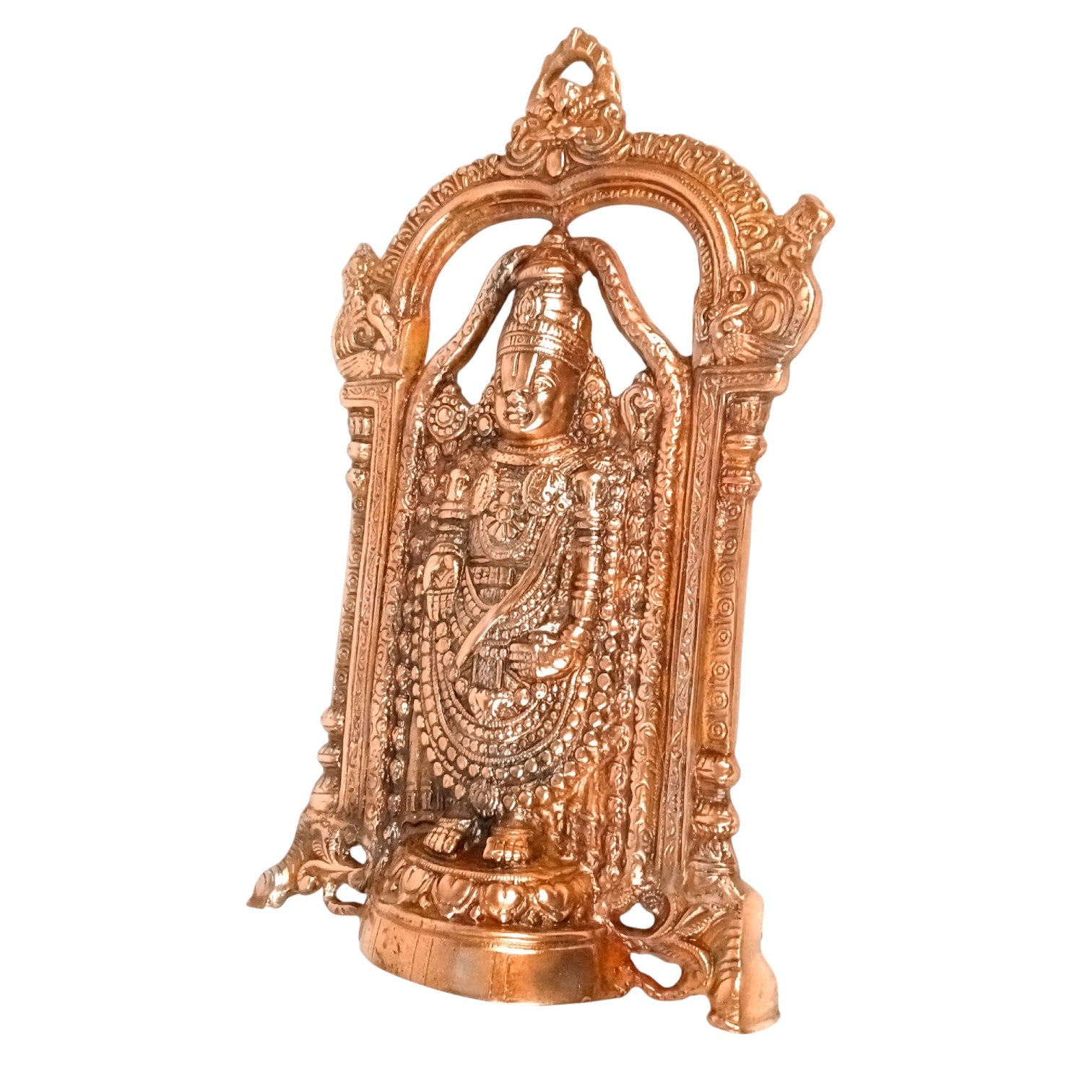 Lord Venkateswara Wall Decor | Traditional Spiritual Wall Hanging for Home, Living Room & Temple | Antique Finish Religious Decoration & Gifting Item - 18 Inch - Apkamart