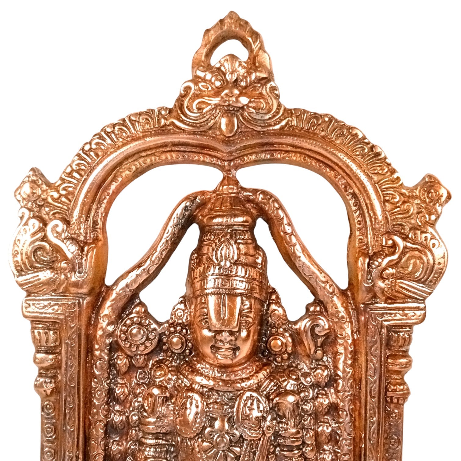 Lord Venkateswara Wall Decor | Traditional Spiritual Wall Hanging for Home, Living Room & Temple | Antique Finish Religious Decoration & Gifting Item - 18 Inch - Apkamart