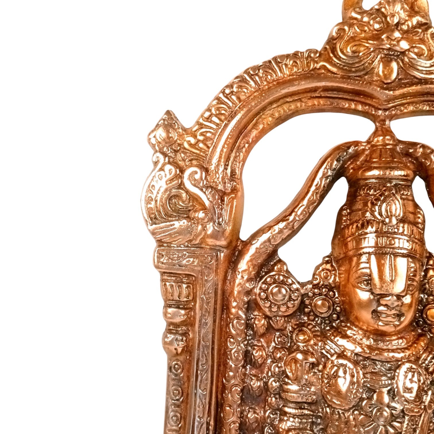 Lord Venkateswara Wall Decor | Traditional Spiritual Wall Hanging for Home, Living Room & Temple | Antique Finish Religious Decoration & Gifting Item - 18 Inch - Apkamart