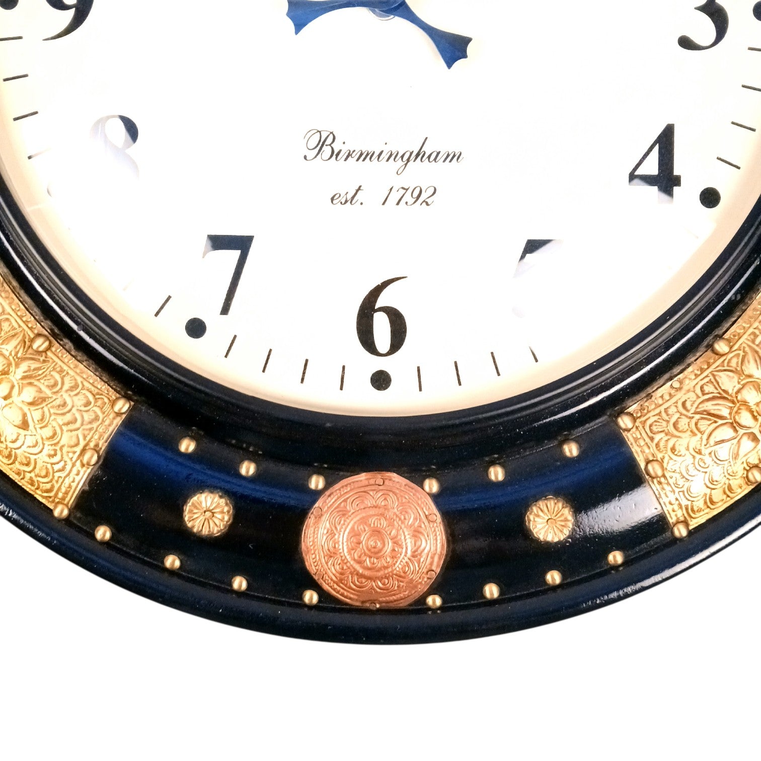 Round Wall Clock | Analog Designer Wall Clock for Home Decor Living Room Bedroom Office | Decorative Large Wall Clock | Stylish Gift for Housewarming & Wedding - 18 Inch - Apkamart