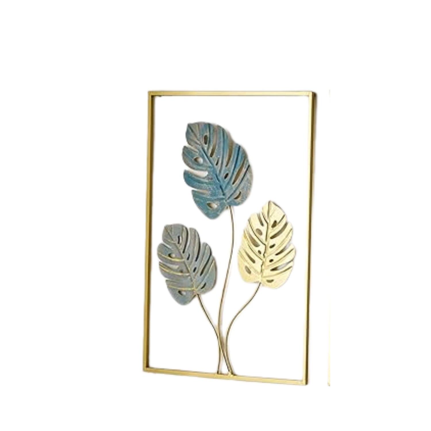 Flower Wall Hanging Set | Decorative Floral Wall Art for Home, Living Room, Bedroom & Hall | Metal Flower Wall Decor Panels - 24 Inch (Set Of 3) - Apkamart