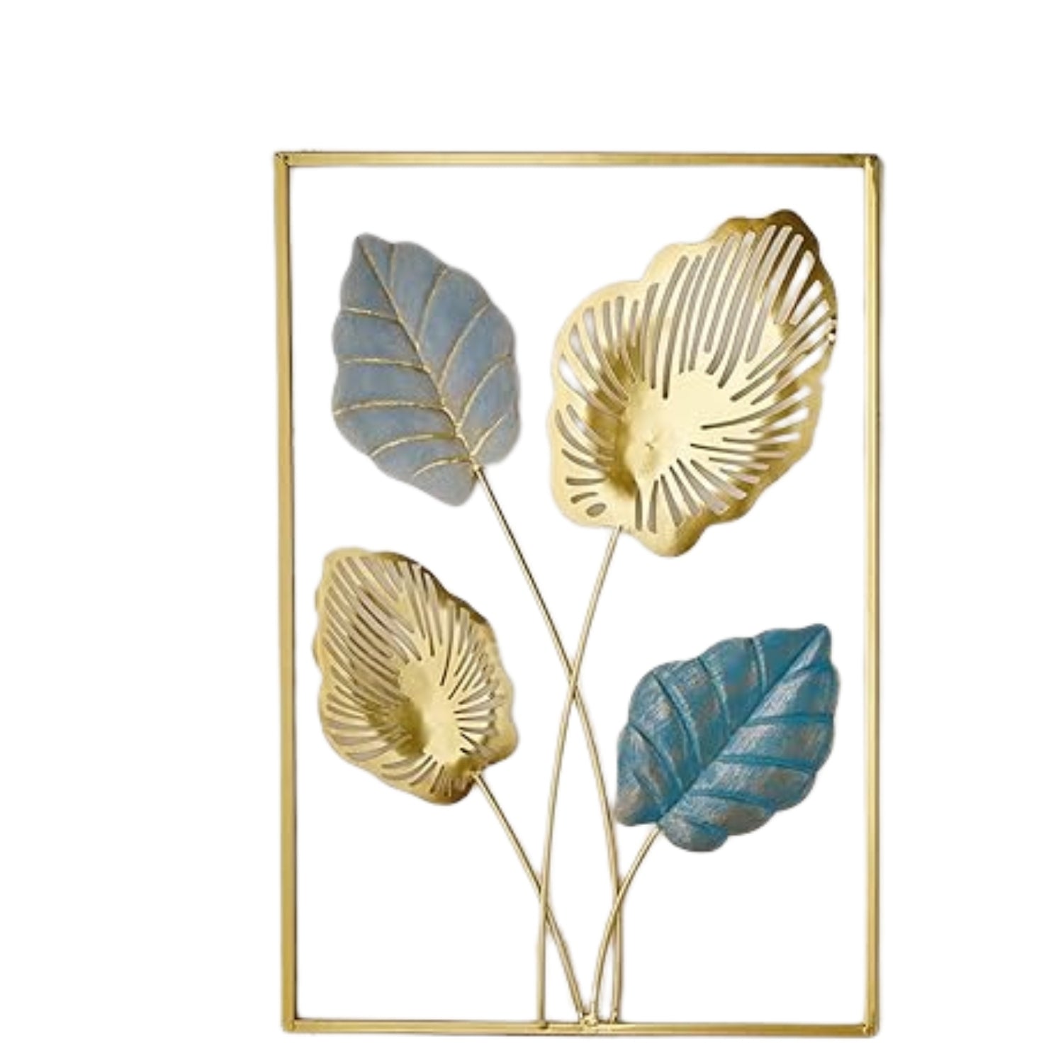 Flower Wall Hanging Set | Decorative Floral Wall Art for Home, Living Room, Bedroom & Hall | Metal Flower Wall Decor Panels - 24 Inch (Set Of 3) - Apkamart
