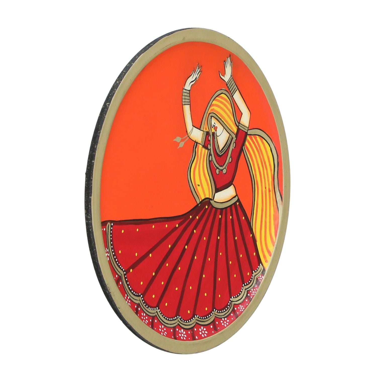 Wall Plate | Wooden Wall Hanging Plates - Bani Thani Lady Wall Art - For Home Decor, Living Room, Bedroom, Office | Gift for Wedding, Housewarming, Festivals - 12 Inch - Apkamart #Style_Design 2