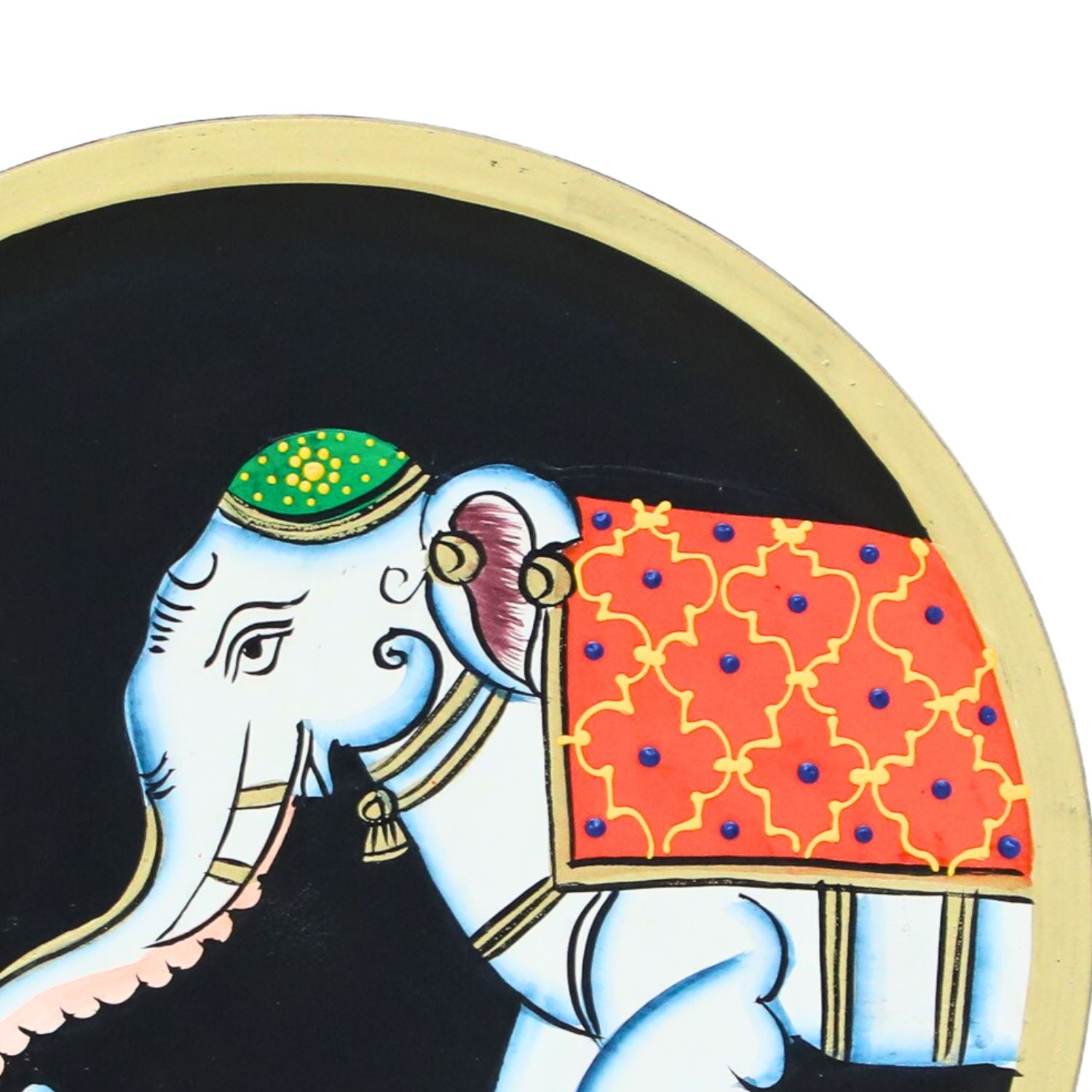 Wall Plate | Wooden Wall Hanging Plates - Elephant Wall Art - For Home Decor, Living Room, Bedroom, Kitchen, Office | Gift for Wedding, Housewarming, Festivals - 12 Inch - Apkamart #Style_Design 1