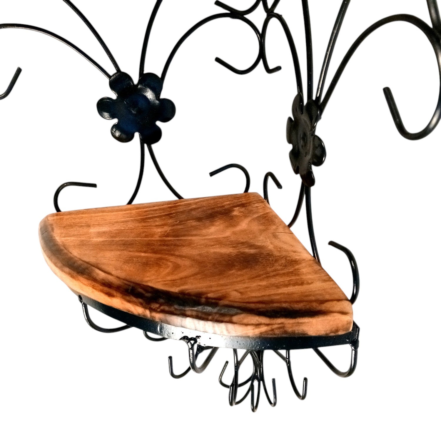 Wall Shelf Stand 2 Shelf | Floating Shelves Hanging For Keeping Showpieces, Small Plants, Tea Lights | Wooden Wall Brackets - For Home, Living Room, Wall Decor & Gifts - 19 Inch - Apkamart