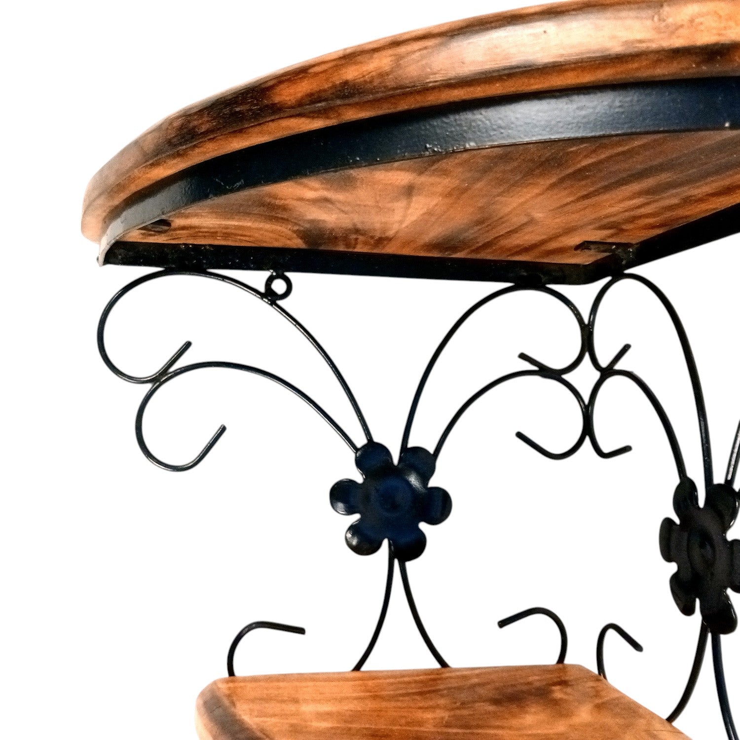 Wall Shelf Stand 2 Shelf | Floating Shelves Hanging For Keeping Showpieces, Small Plants, Tea Lights | Wooden Wall Brackets - For Home, Living Room, Wall Decor & Gifts - 19 Inch - Apkamart