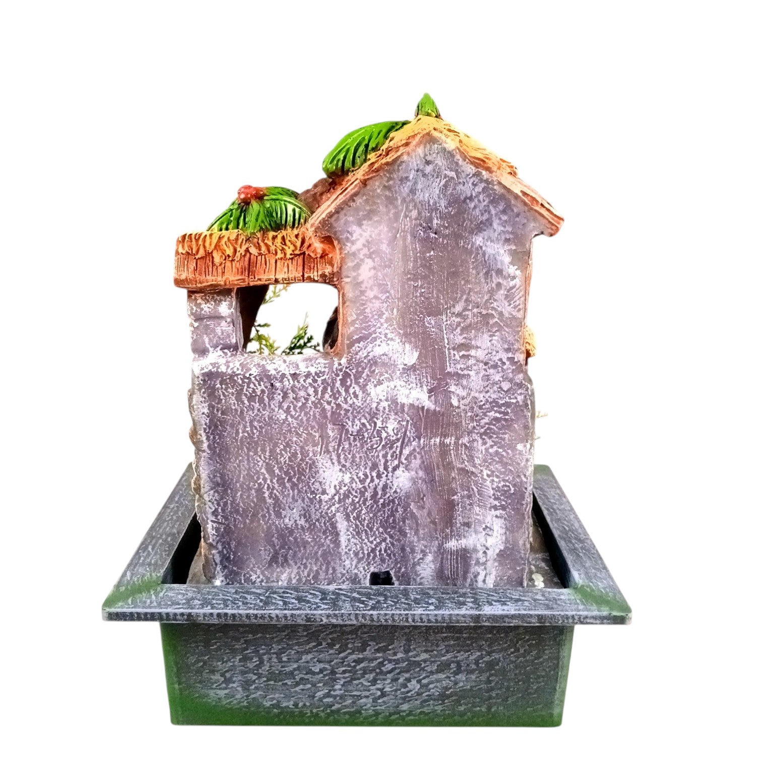 3 Step Water Fountain LED - Meditating Indoor Vastu - 15 Inch - Apkamart