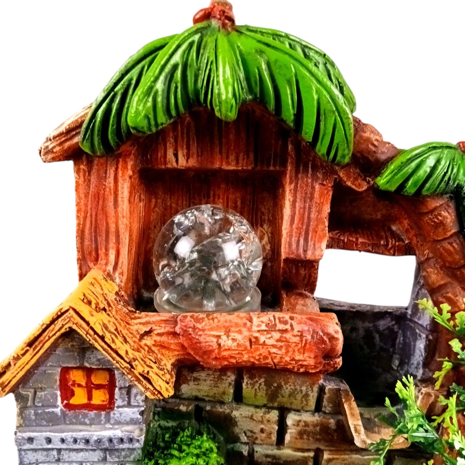 3 Step Water Fountain LED - Meditating Indoor Vastu - 15 Inch - Apkamart