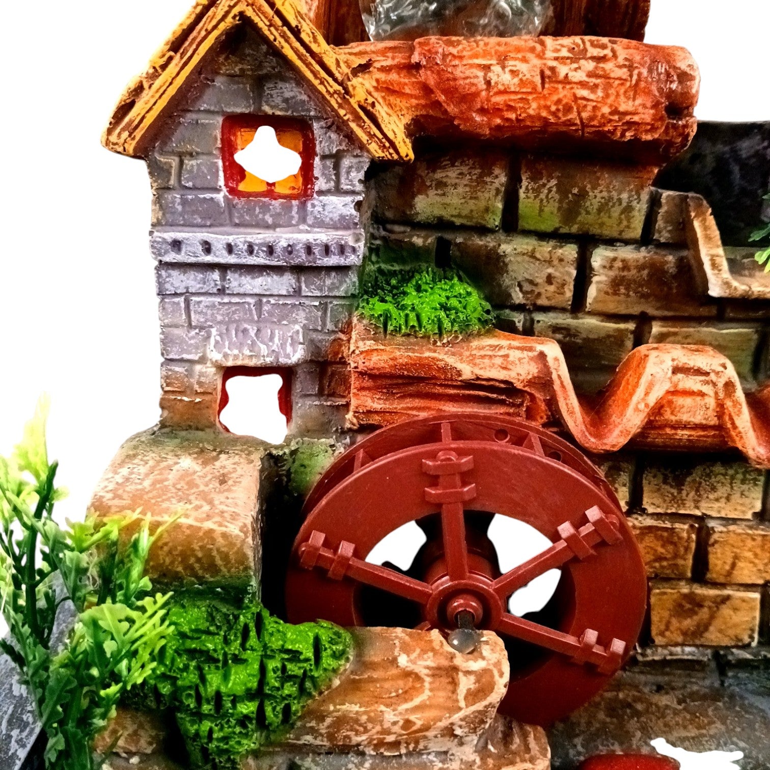 3 Step Water Fountain LED - Meditating Indoor Vastu - 15 Inch - Apkamart