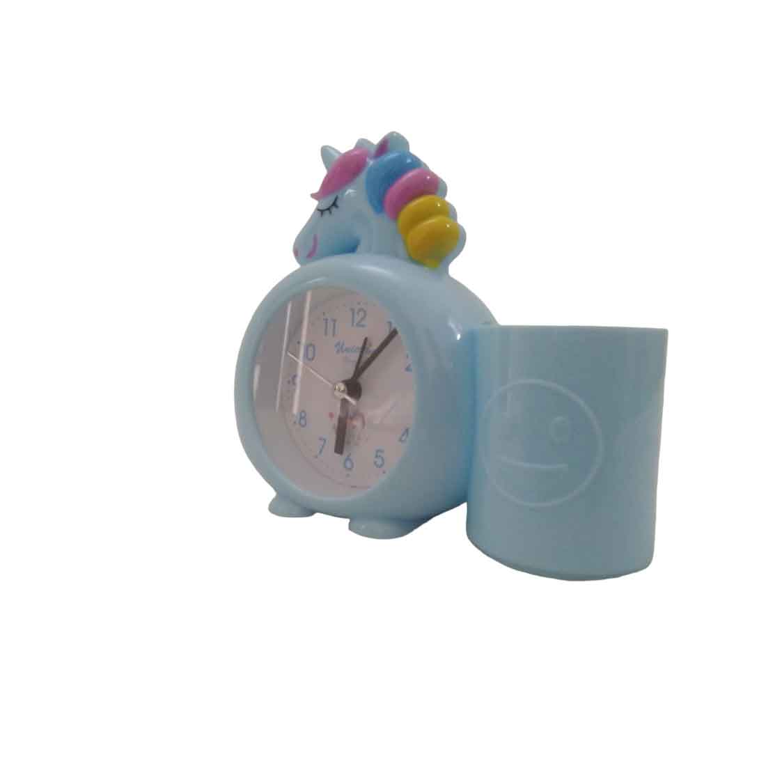 Kids Alarm Clock with Pen Pencil Stand | Unicorn Design Table Alarm Clock - For Kids Room Decor & Birthday Gift - Apkamart