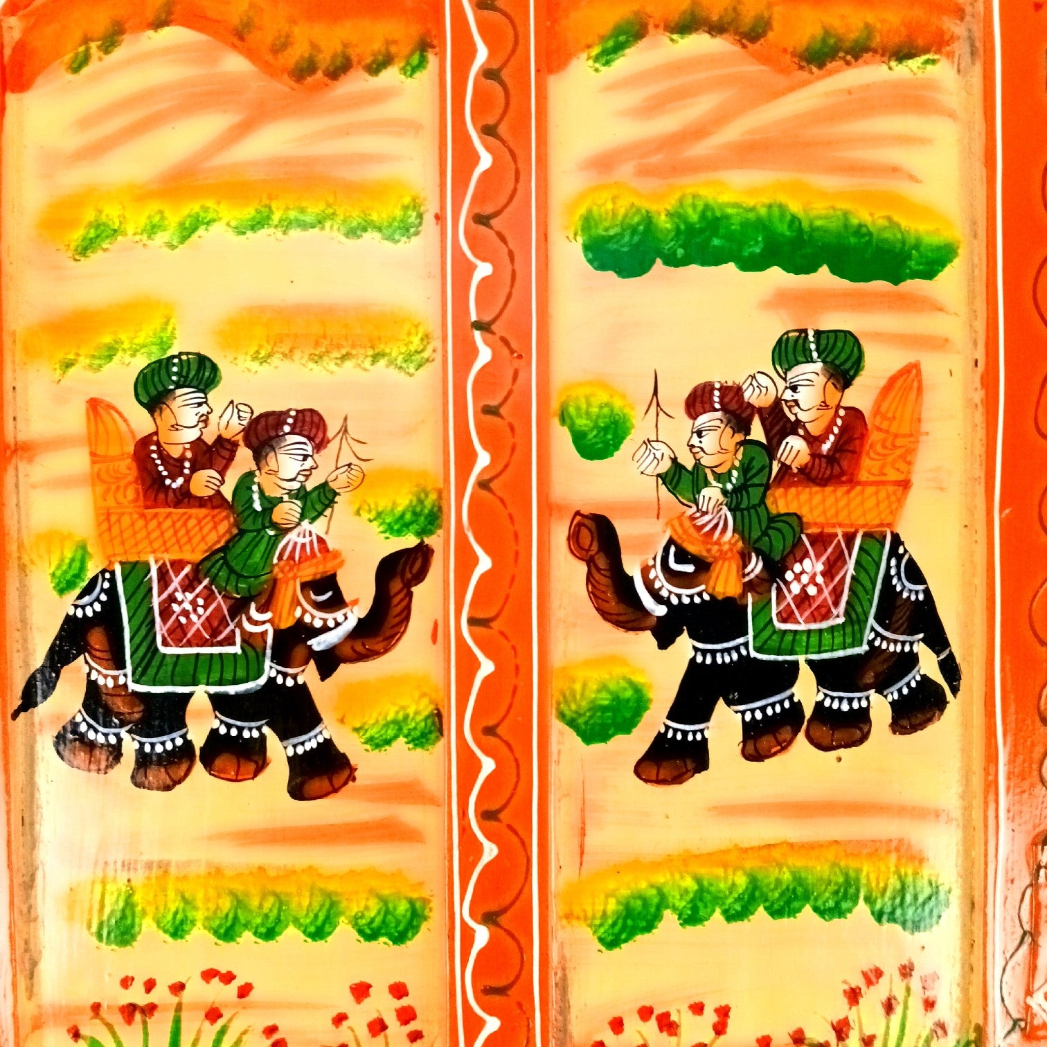 Jharokha Window Wall Hanging | Openable Multicolor Wooden Jharokha for Home Decor, Living Room, Entrance & Traditional Wall Art - 15 Inch - Apkamart