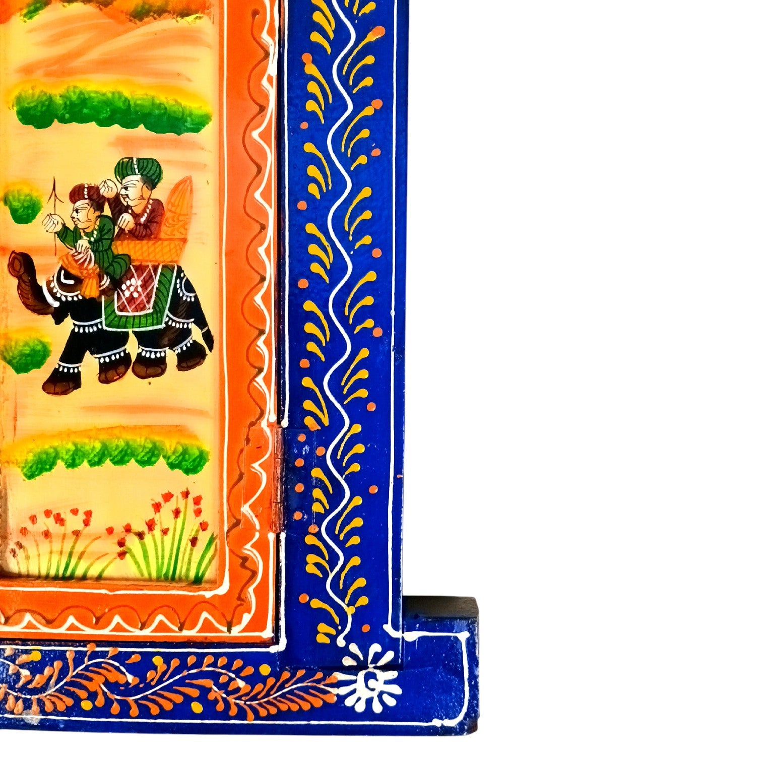 Jharokha Window Wall Hanging | Openable Multicolor Wooden Jharokha for Home Decor, Living Room, Entrance & Traditional Wall Art - 15 Inch - Apkamart