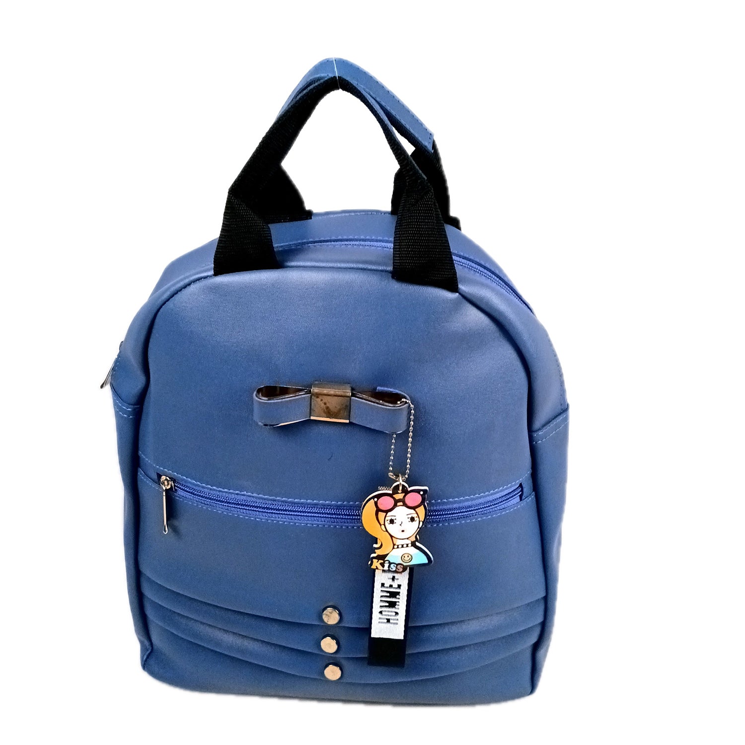 Backpack Bag |Premium PU Leather Casual Pithu Bags | Latest Trendy Office Bag | School & College Bags for Girls - For Woman, Girls, Laptop, Office & Gifts - Blue - Apkamart