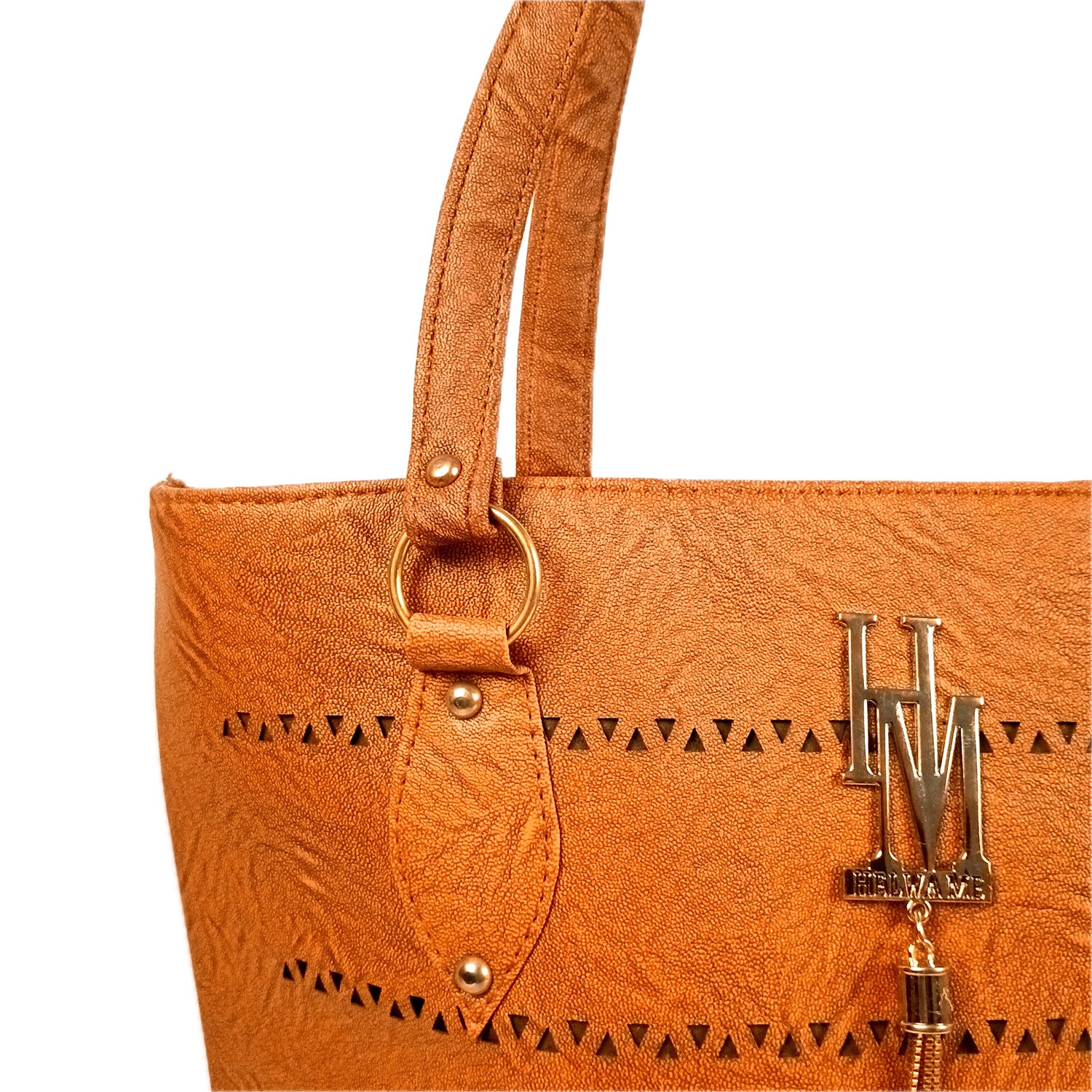 Women's Handbags | Premium PU Leather Big Shoulder Bags | Latest Trendy Ladies Purse |Top Handle Stylish Large Capacity Tote Bags With Dual Spacious Compartments - Peach - Apkamart #Colour_Brown