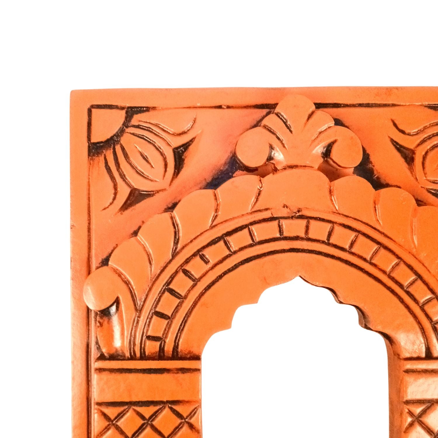 Wooden Jharokha Frame | Rajasthani Wall Decor - 11 inch-Apkamart
