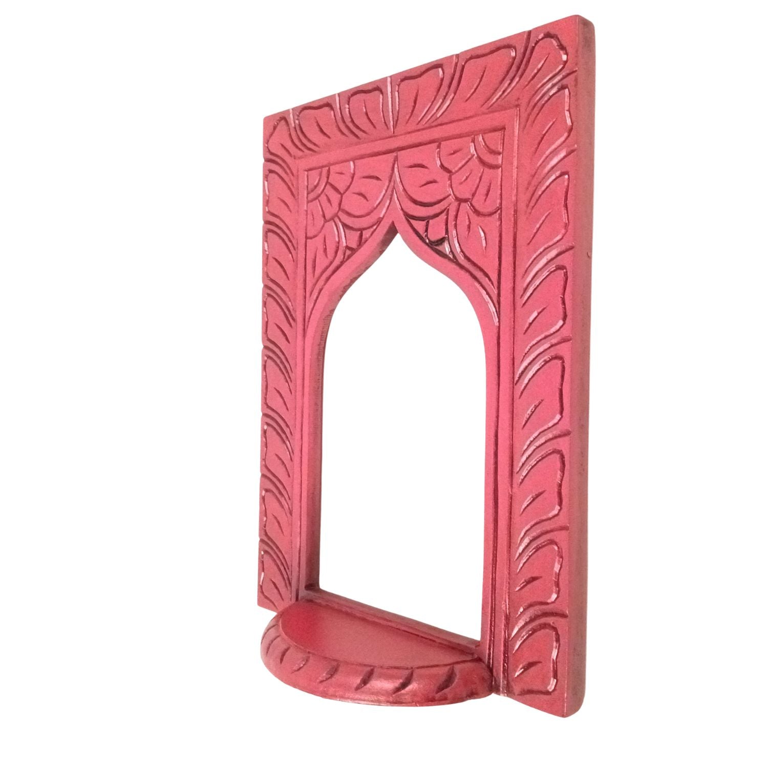 Wooden Jharokha Window Wall Hanging | Rajasthani Decor - 14 inch-Apkamart