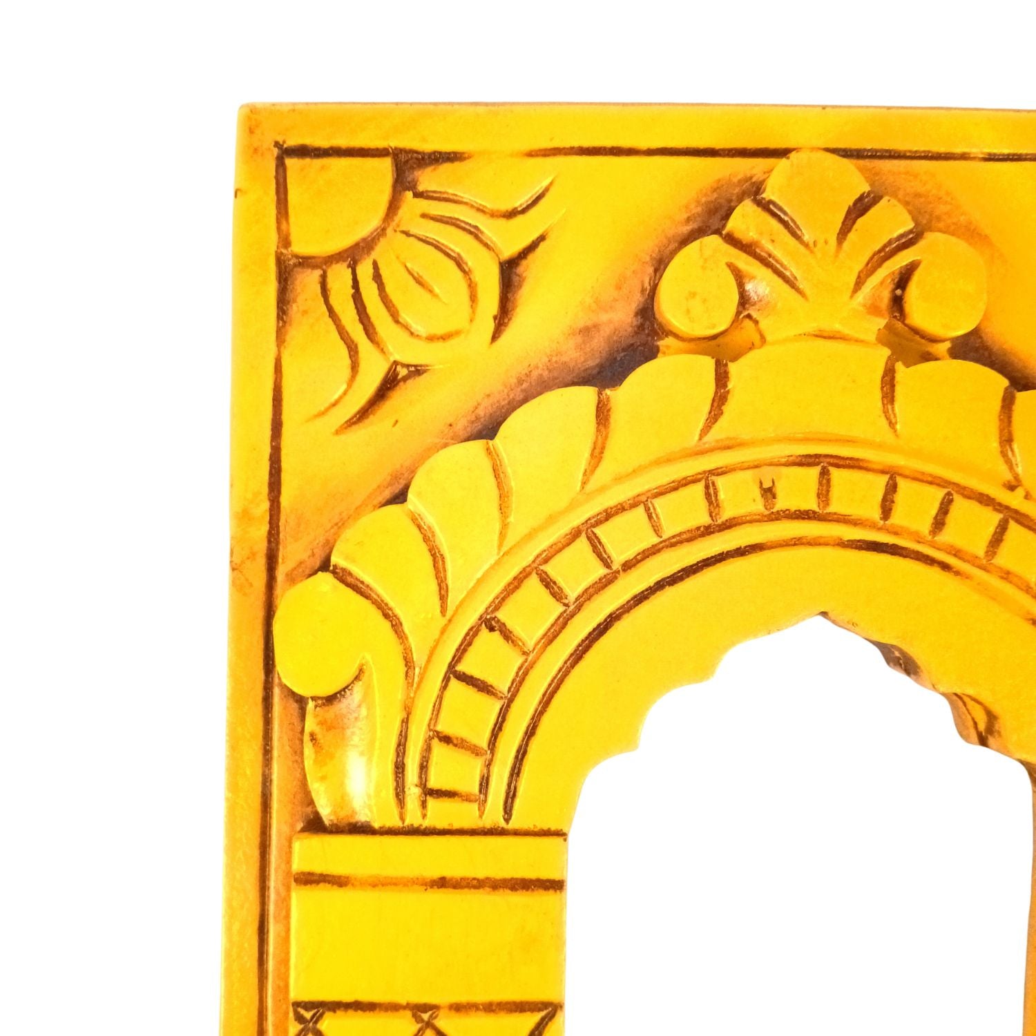 Wooden Jharokha Window Wall Hanging | Rajasthani Decor - 15 inch-Apkamart