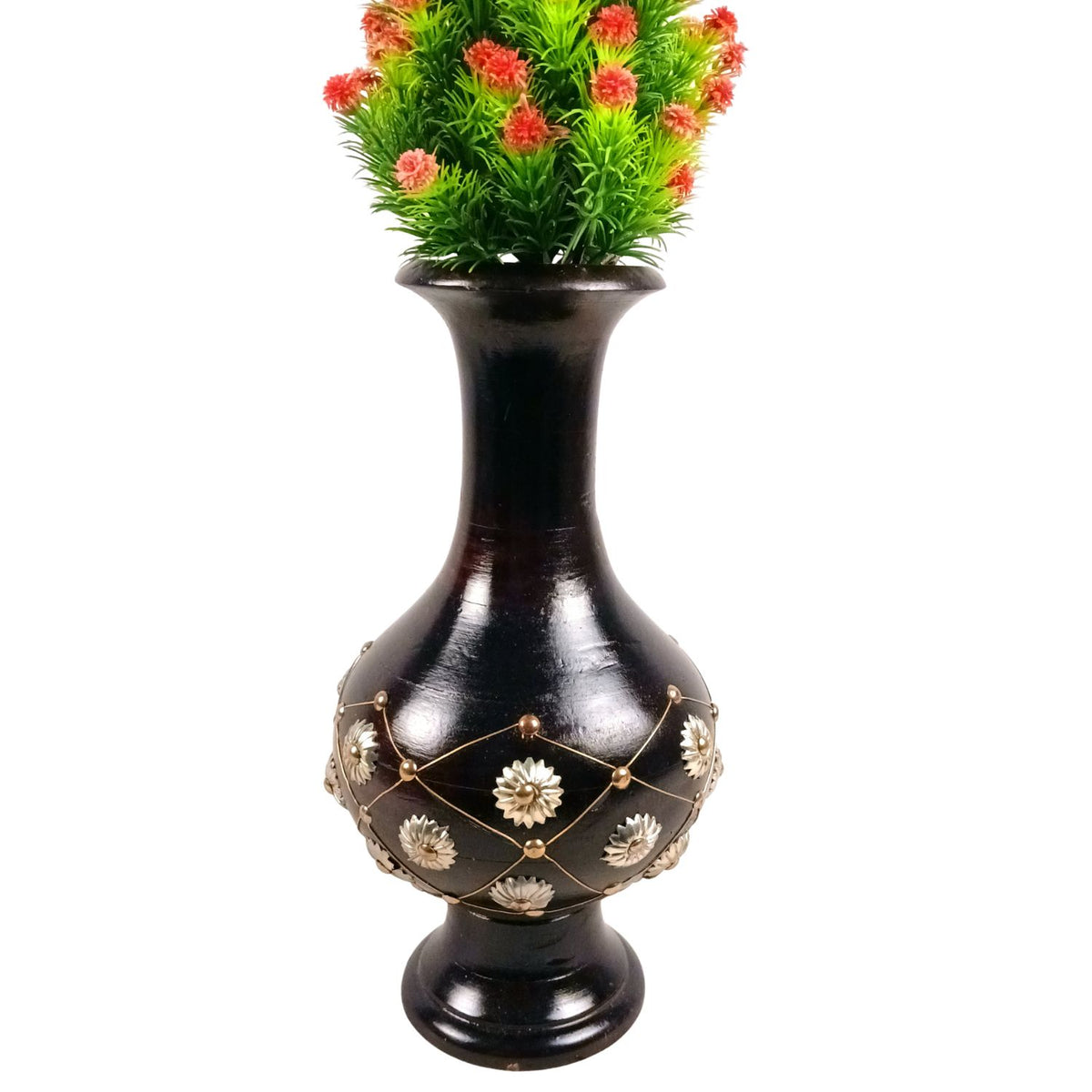 Wooden Decorative Vase (Set of 2) – 12 Inch