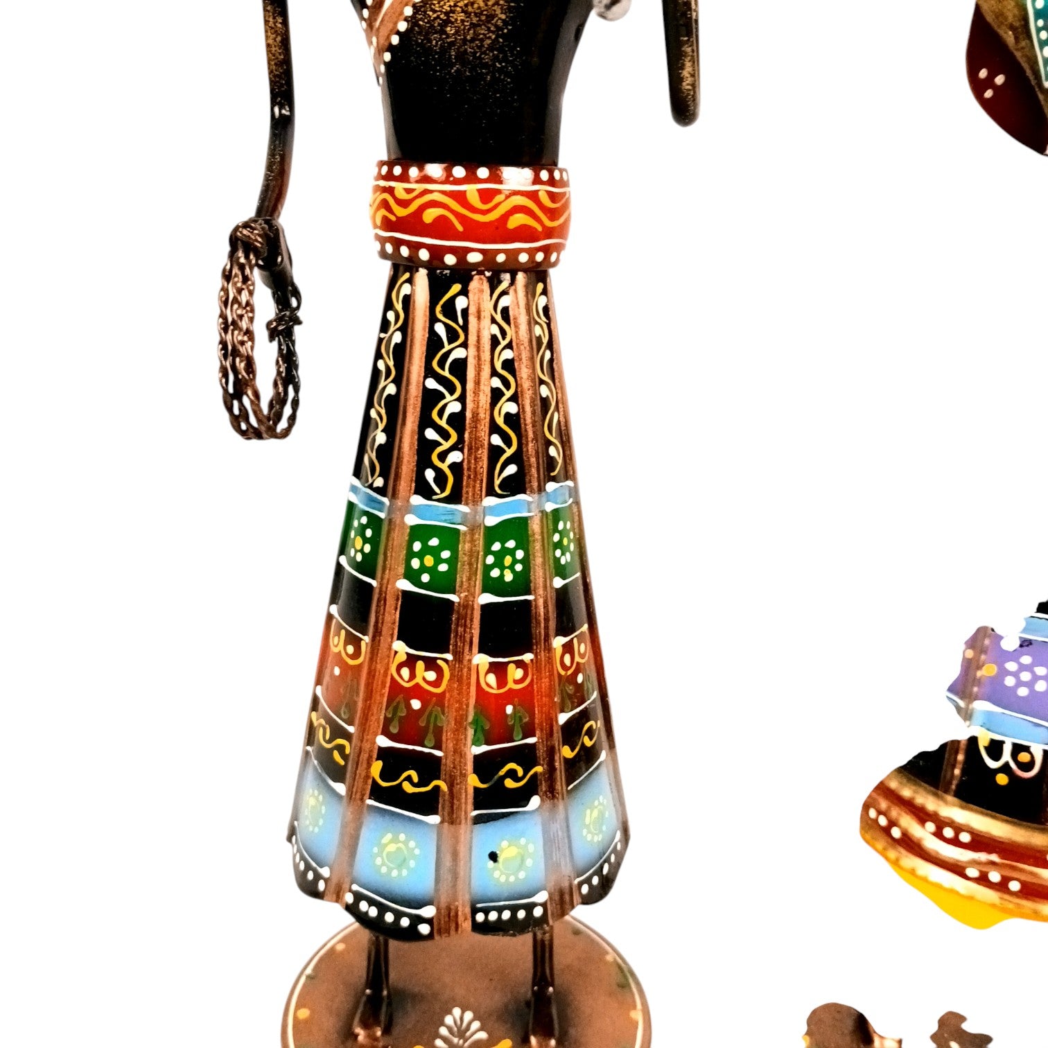 Worker Ladies Showpiece Set| Decorative Figurine for Home, Living Room & Office | Handcrafted Iron Statue & Table Showpiece for Gifting - 24 Inch (Set Of 2) - Apkamart