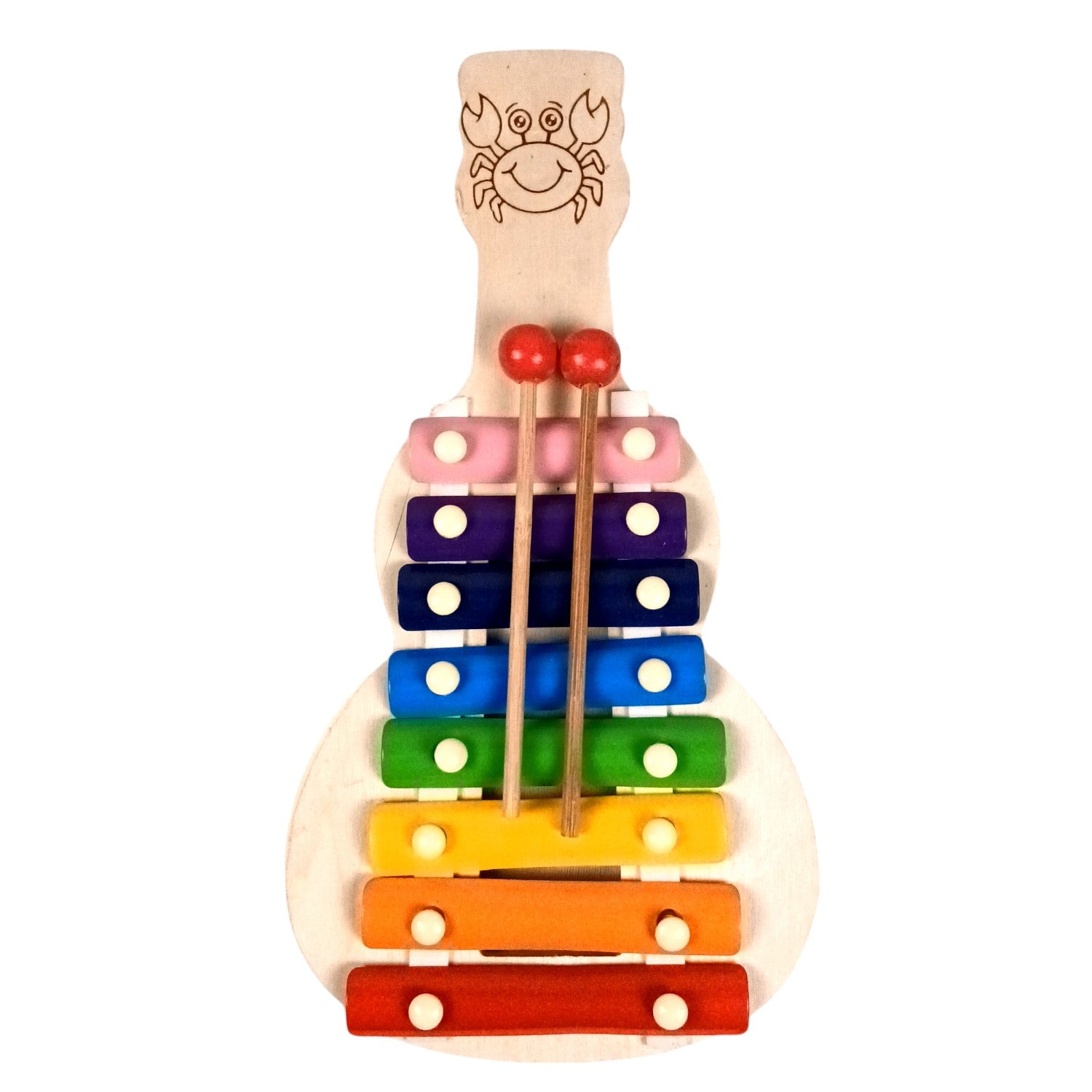 Wooden Xylophone Toy with 2 Mallets - 8 Note | Musical Instruments / Toys | Sound Learning - for Toddlers, Preschoolers, Boys, Girls, Christmas, Birthday Gift - 13 Inch - Apkamart
