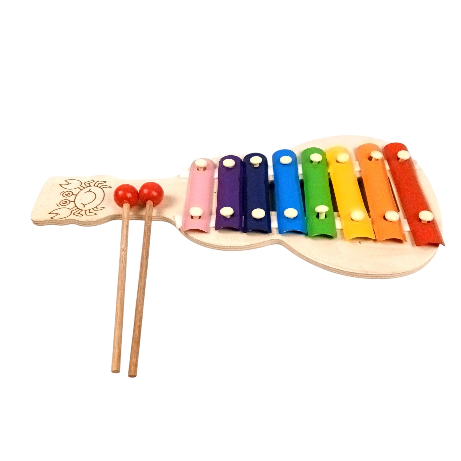 Wooden Xylophone Toy with 2 Mallets - 8 Note | Musical Instruments / Toys | Sound Learning - for Toddlers, Preschoolers, Boys, Girls, Christmas, Birthday Gift - 13 Inch - Apkamart