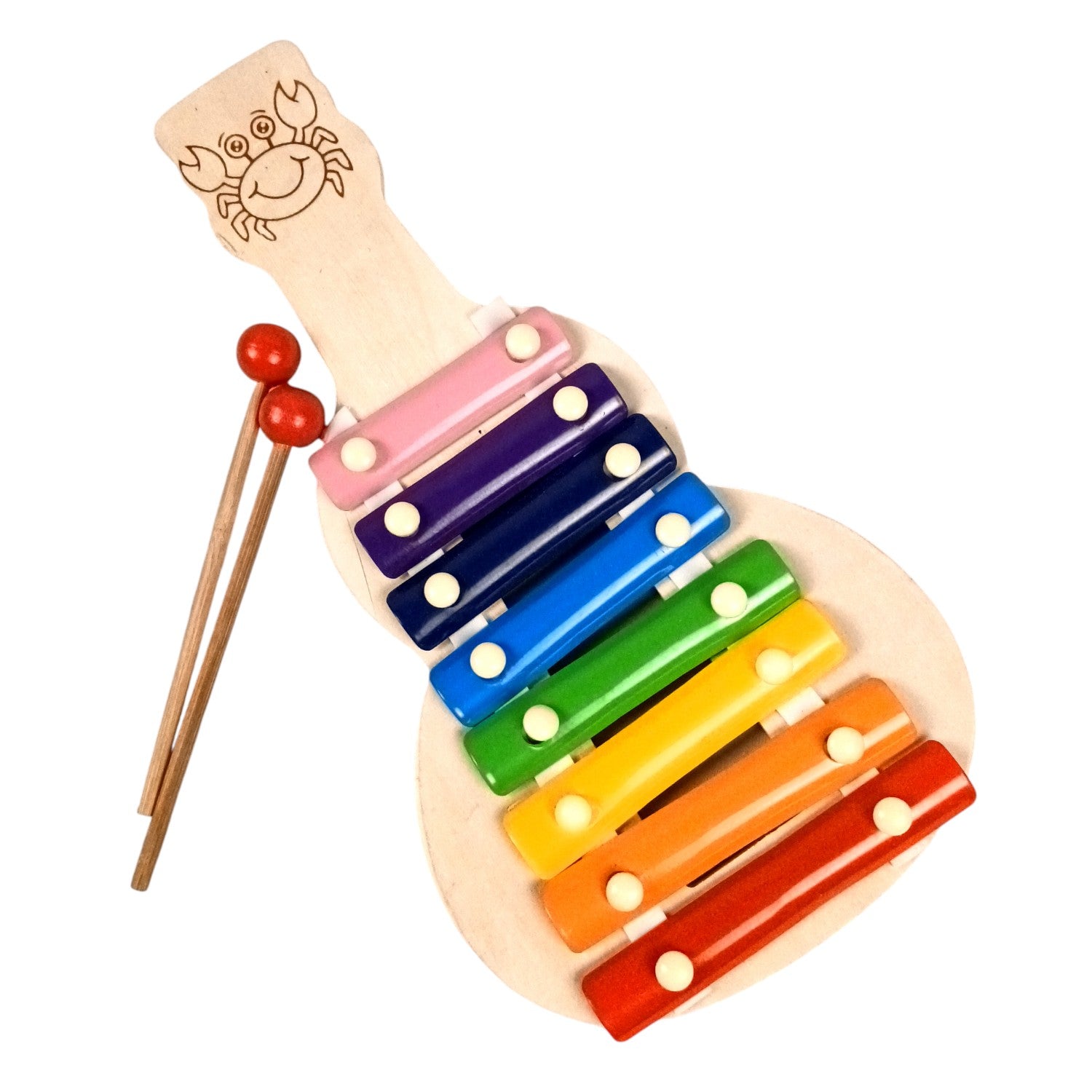 Wooden Xylophone Toy with 2 Mallets - 8 Note | Musical Instruments / Toys | Sound Learning - for Toddlers, Preschoolers, Boys, Girls, Christmas, Birthday Gift - 13 Inch - Apkamart