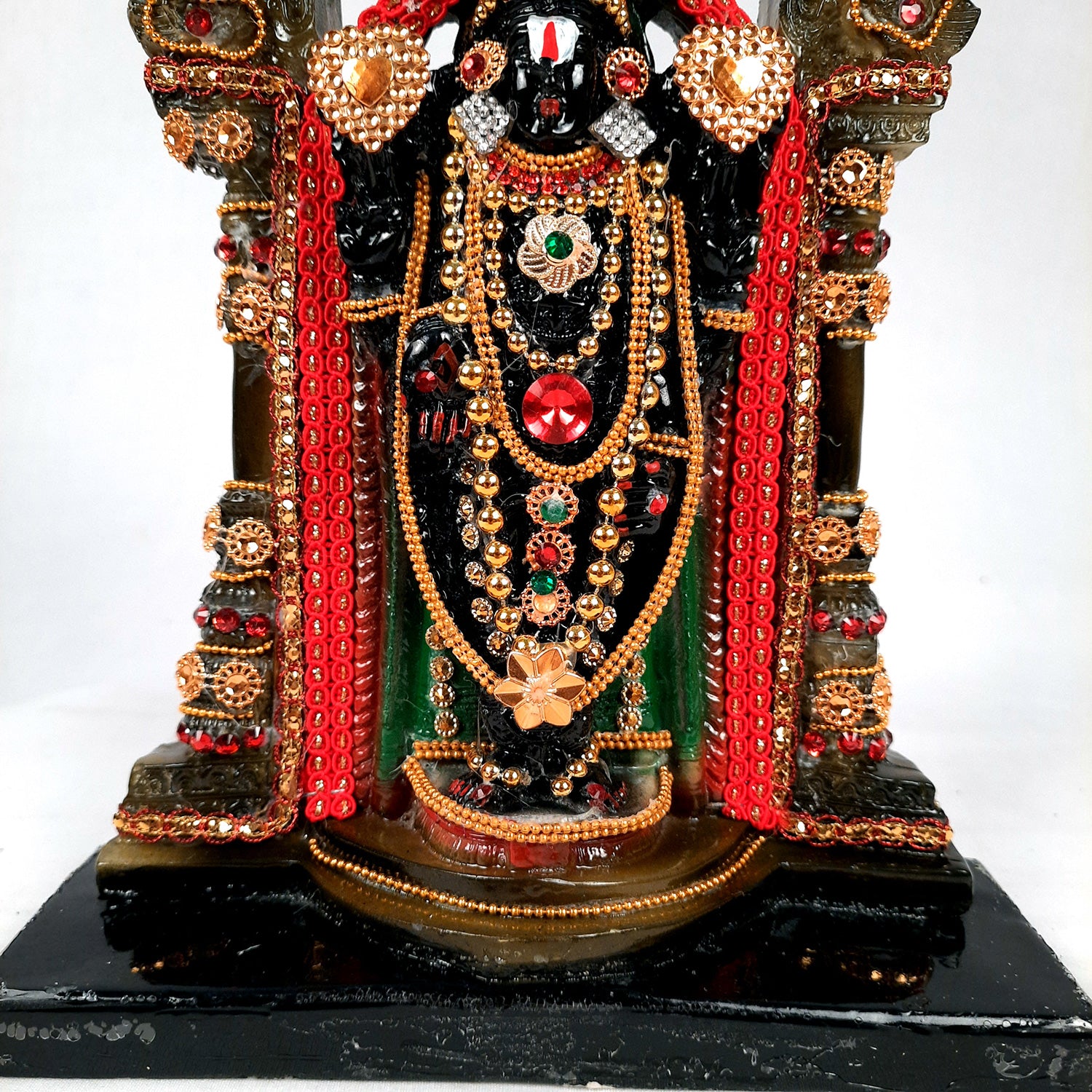 Lord Tirupati Balaji Statue | Shri Venkateswara Swami Idol Murti - for Home & Wall Decor, Living Room, Office & Gifts - 10 Inch - apkamart