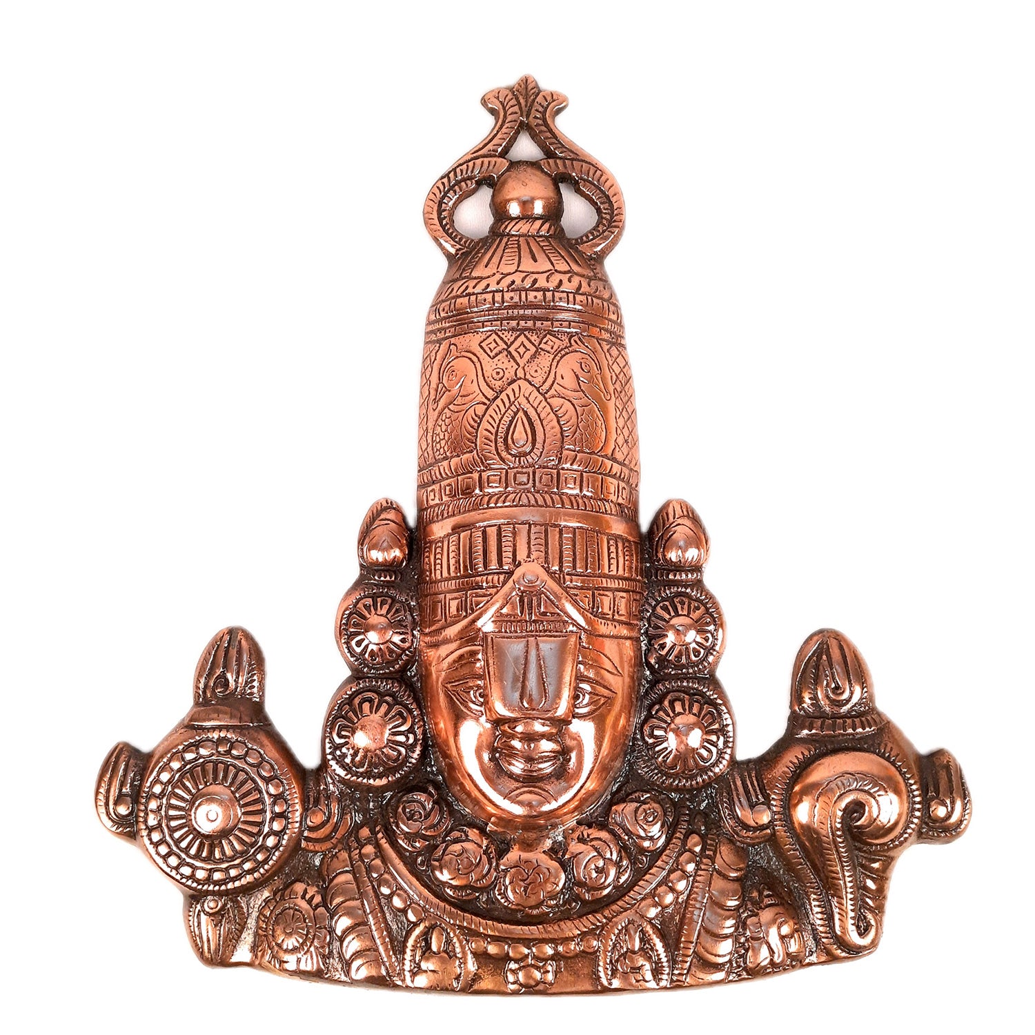 Lord Balaji Wall Hanging Idol | Shri Venkateswara Swami Wall Statue | Tirupati Balaji Wall Hanging Murti - for Home, Living Room, Office, Puja & Gift - 14 inch - apkamart