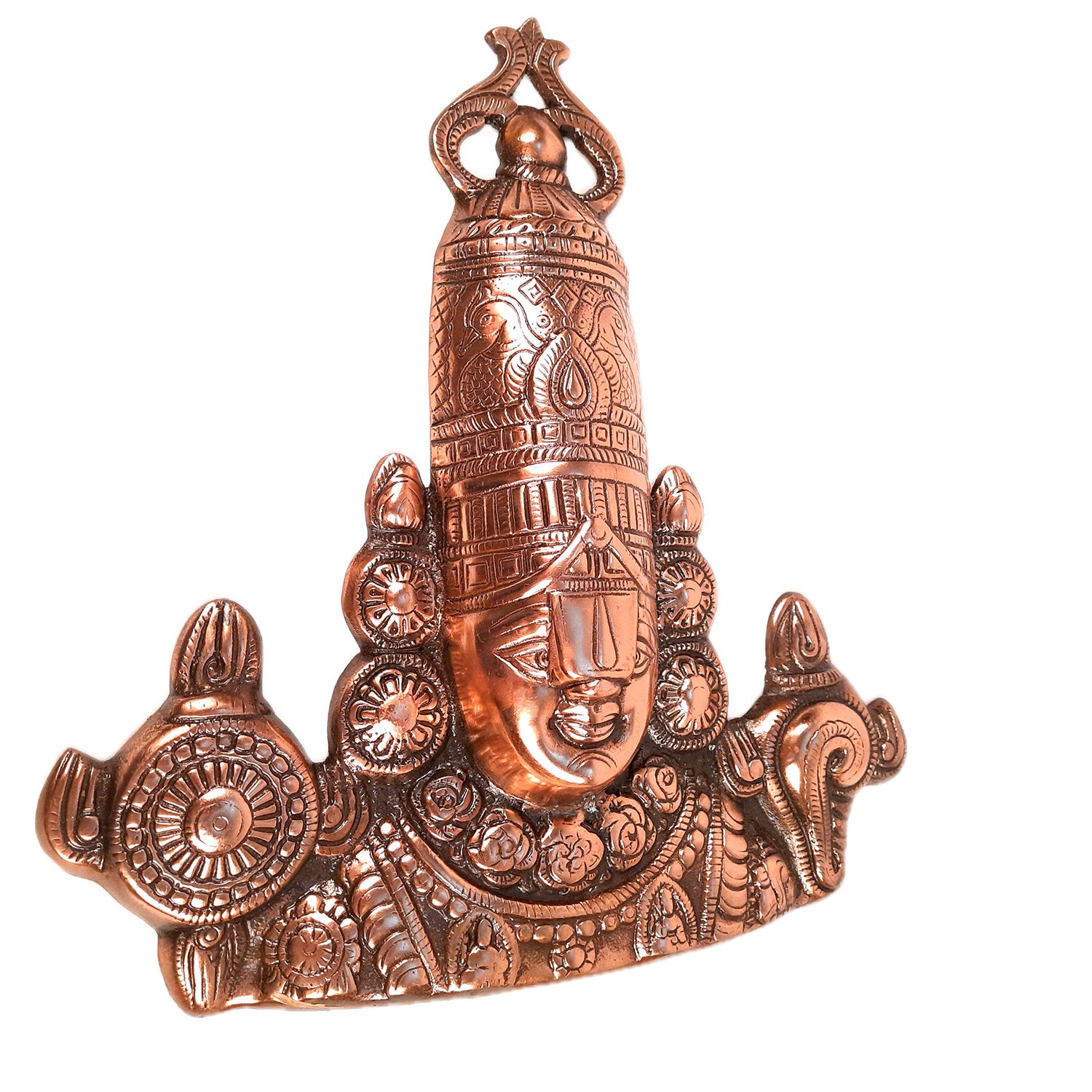 Lord Balaji Wall Hanging Idol | Shri Venkateswara Swami Wall Statue | Tirupati Balaji Wall Hanging Murti - for Home, Living Room, Office, Puja & Gift - 14 inch - apkamart