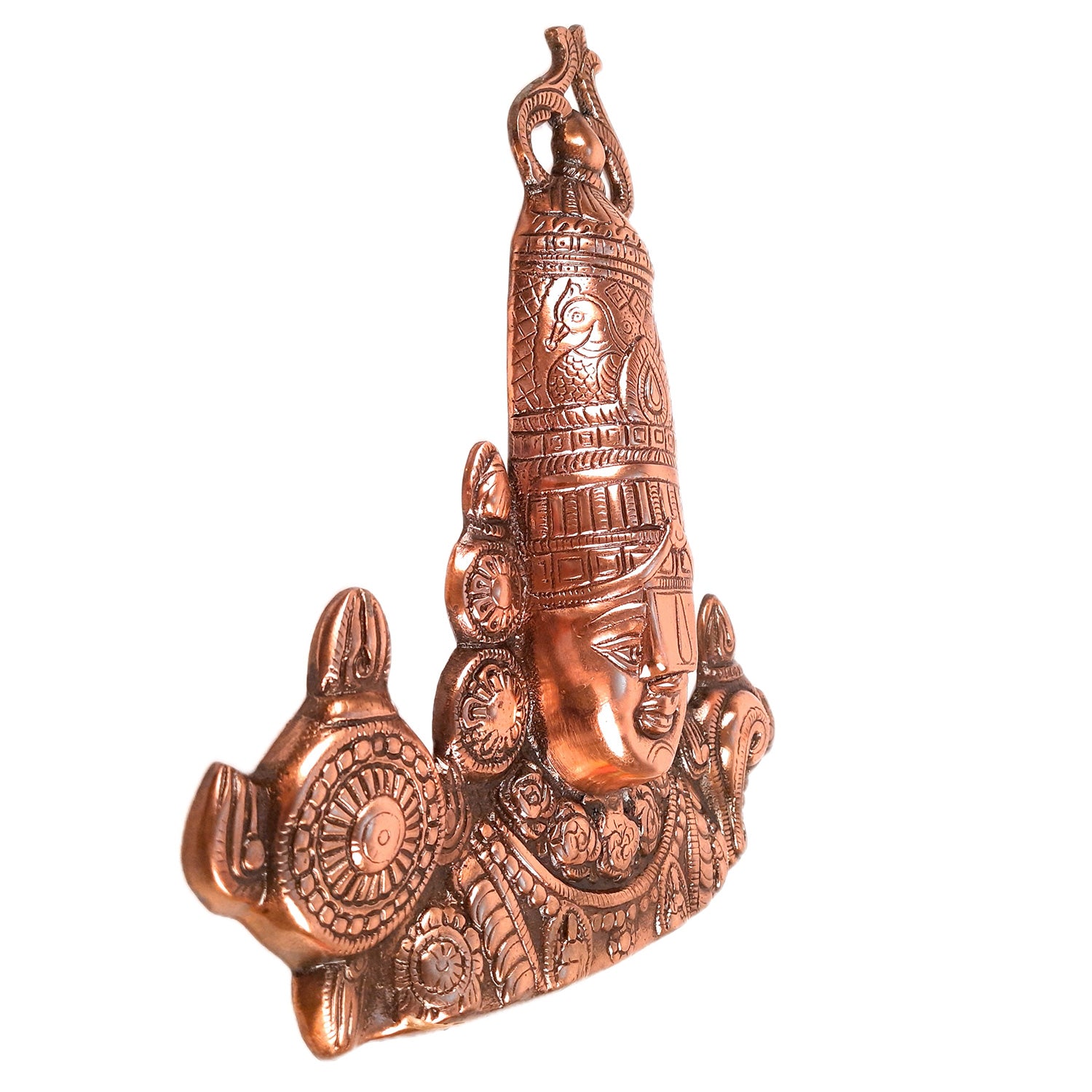 Lord Balaji Wall Hanging Idol | Shri Venkateswara Swami Wall Statue | Tirupati Balaji Wall Hanging Murti - for Home, Living Room, Office, Puja & Gift - 14 inch - apkamart