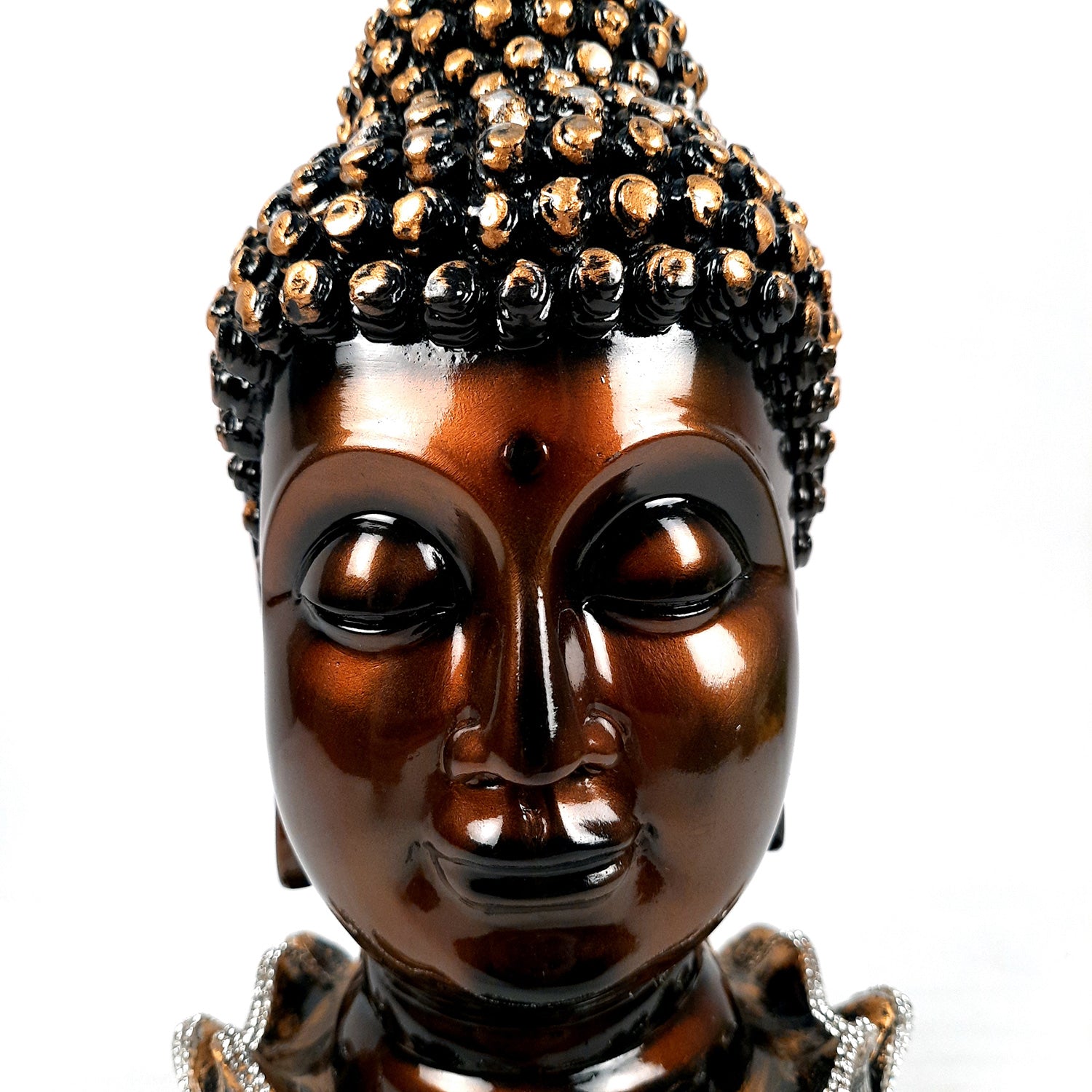 Buddha Head Statue | Lord Gautam Buddha Face Idol Showpiece - For Living room, Home, Table, Shelf, Office Decor & Gift - 13 Inch