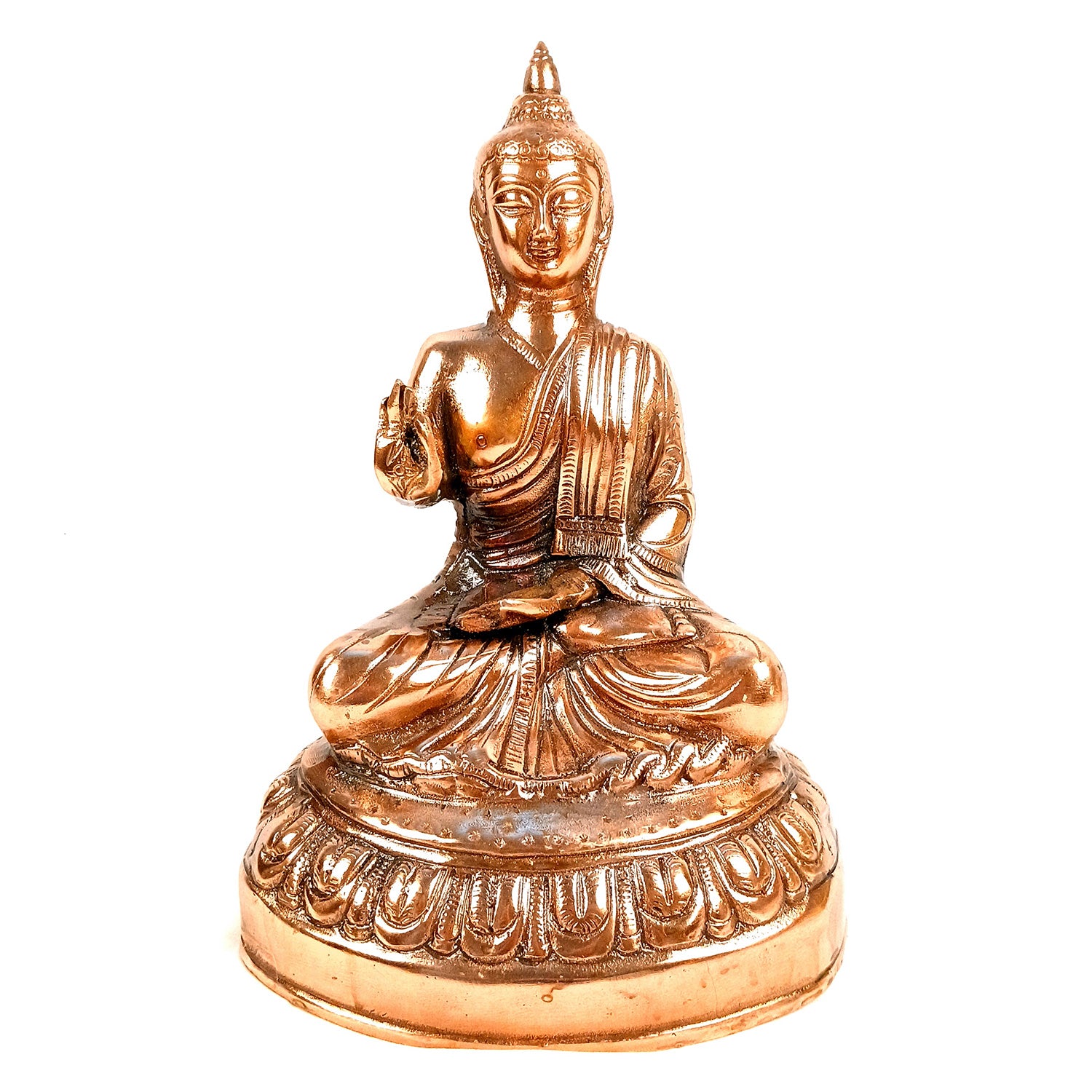 Buddha Statue | Bhagwan Buddha Idol Showpiece - For Living room, Home, Table, Shelf, Office Decor & Gift - 13 Inch - Apkamart