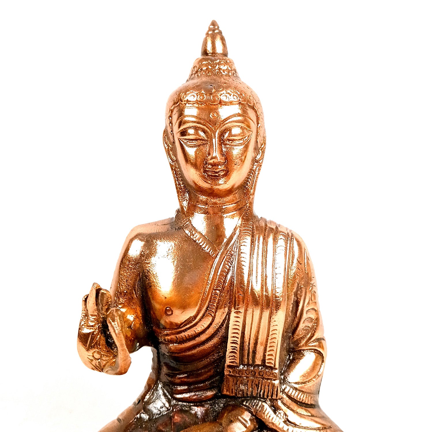 Buddha Statue | Bhagwan Buddha Idol Showpiece - For Living room, Home, Table, Shelf, Office Decor & Gift - 13 Inch - Apkamart