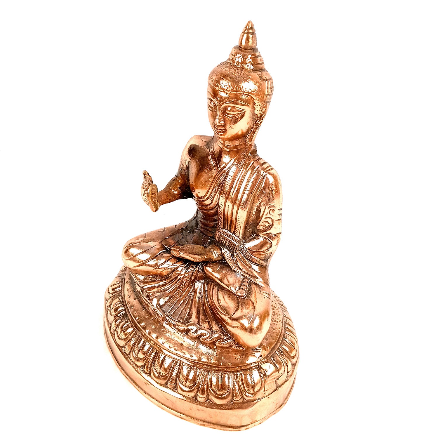 Buddha Statue | Bhagwan Buddha Idol Showpiece - For Living room, Home, Table, Shelf, Office Decor & Gift - 13 Inch - Apkamart