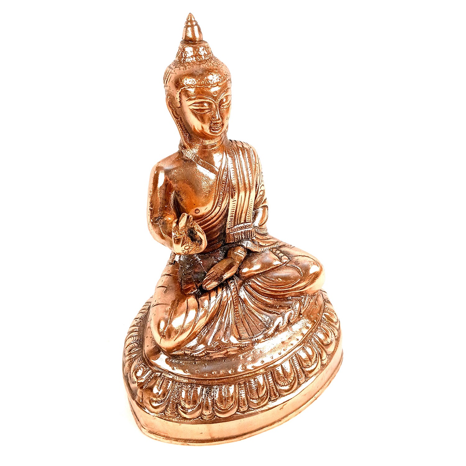 Buddha Statue | Bhagwan Buddha Idol Showpiece - For Living room, Home, Table, Shelf, Office Decor & Gift - 13 Inch - Apkamart