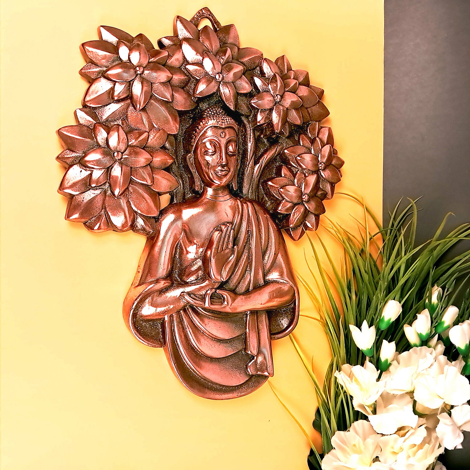 Lord Buddha Wall Hanging | Bhagwan Buddha Wall Decor - For Home, Living Room, Gifts & Office Decor | Spiritual Decor - Apkamart