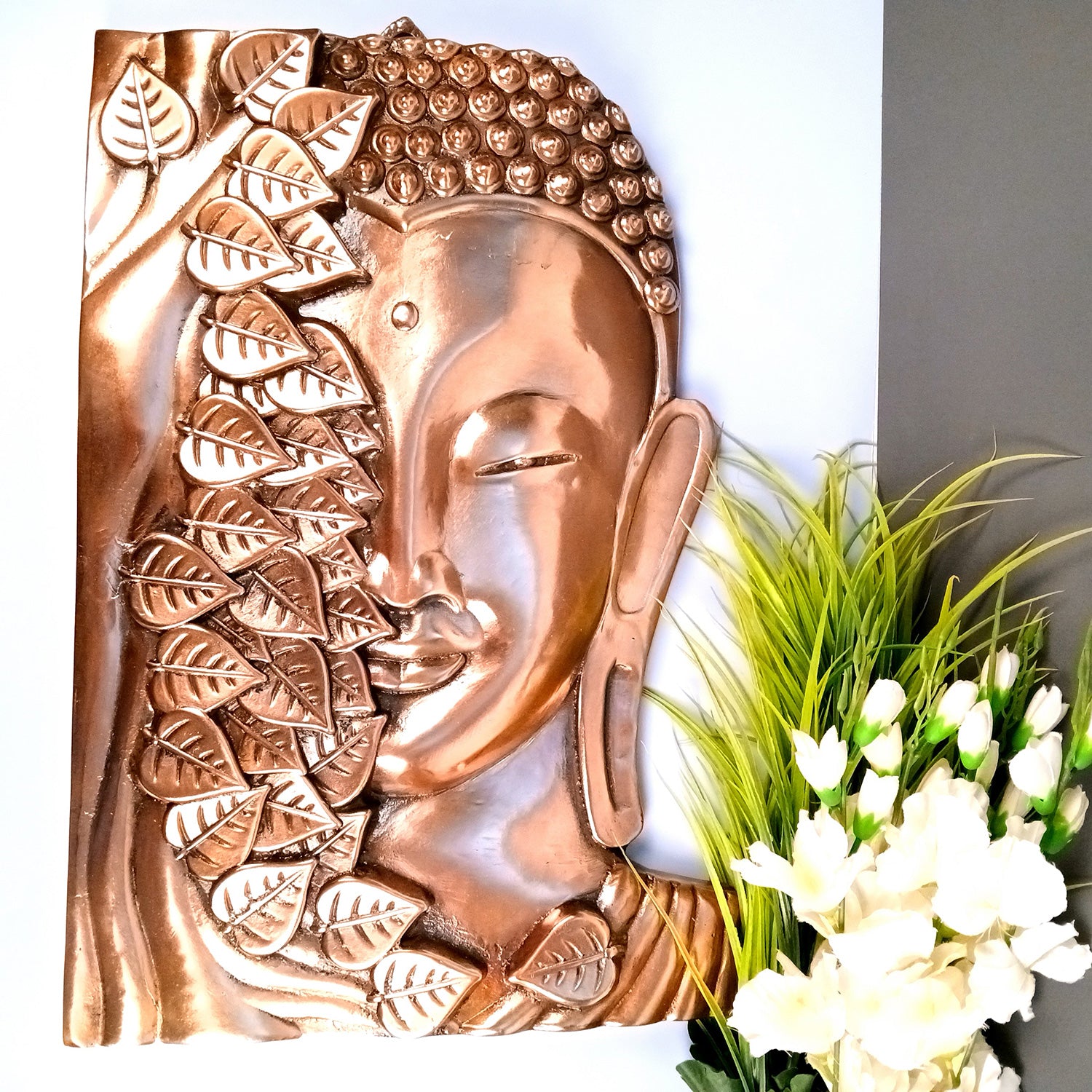 Lord Buddha Wall Hanging - Meditating Design | Big Bhagwan Buddha Wall Decor - For Home, Gifts & Office Decor - 25 Inch - Apkamart