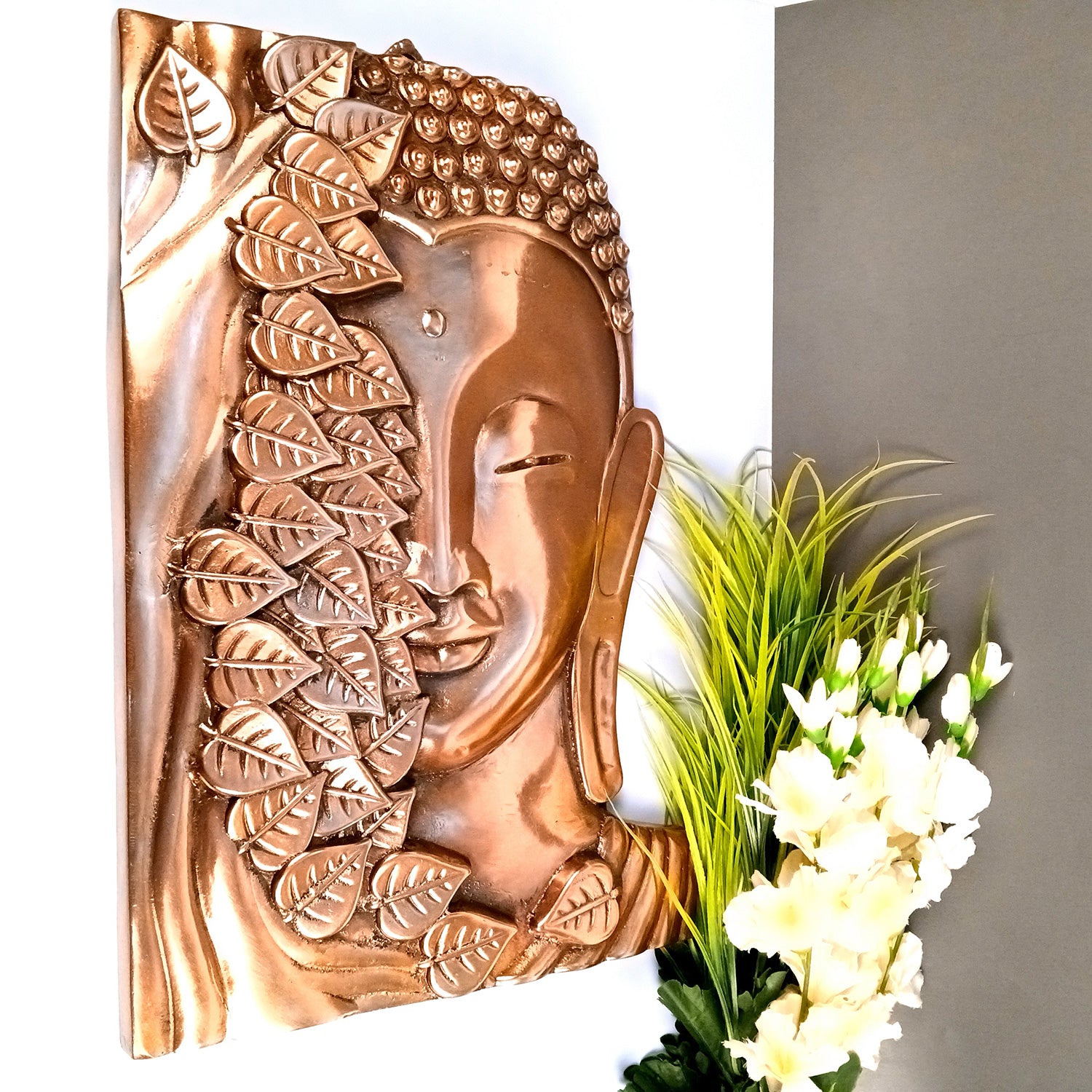 Lord Buddha Wall Hanging - Meditating Design | Big Bhagwan Buddha Wall Decor - For Home, Gifts & Office Decor - 25 Inch - Apkamart