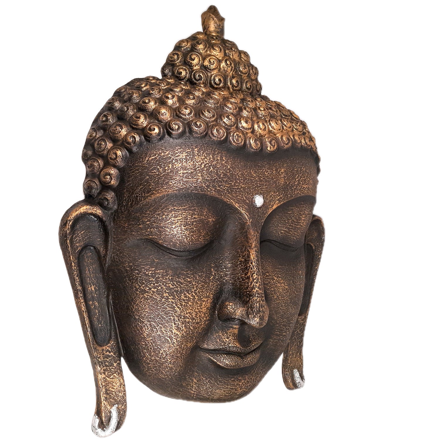 Buddha Face Wall Hanging | Big Buddha Wall decor - For Living Room, Home Decor & Gifts - 37 Inch - apkamart