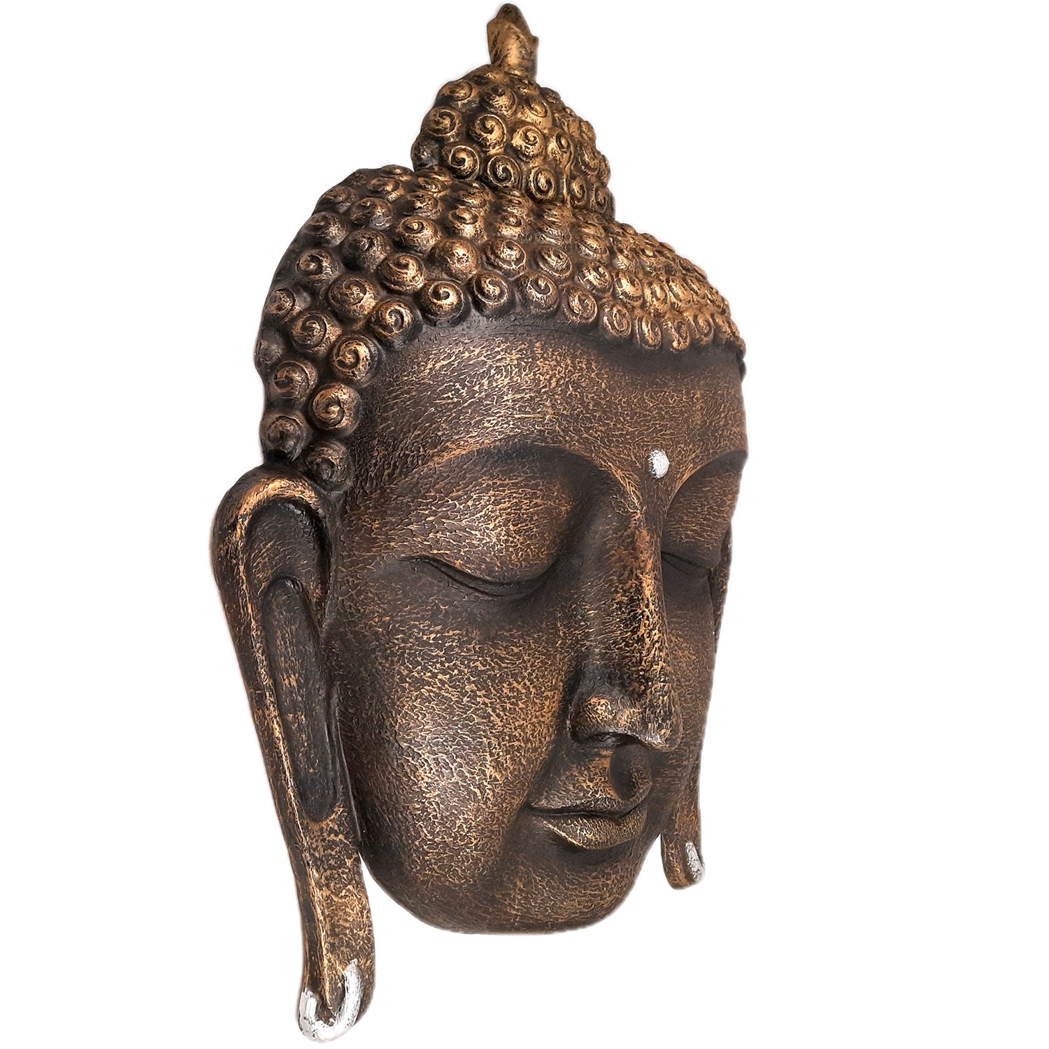 Buddha Face Wall Hanging | Big Buddha Wall decor - For Living Room, Home Decor & Gifts - 37 Inch - apkamart