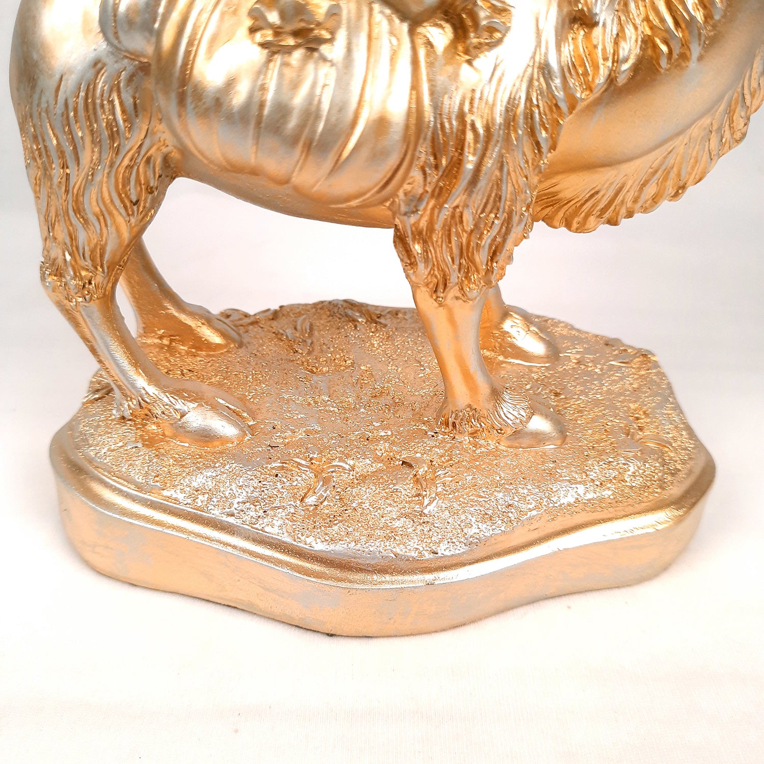 Camel Showpiece With Detachable Tray | Camel Statue | Decorative Items - for Home, Table, Living Room, Corner Decor & Gifts - 8 Inch - Apkamart #Color_Golden